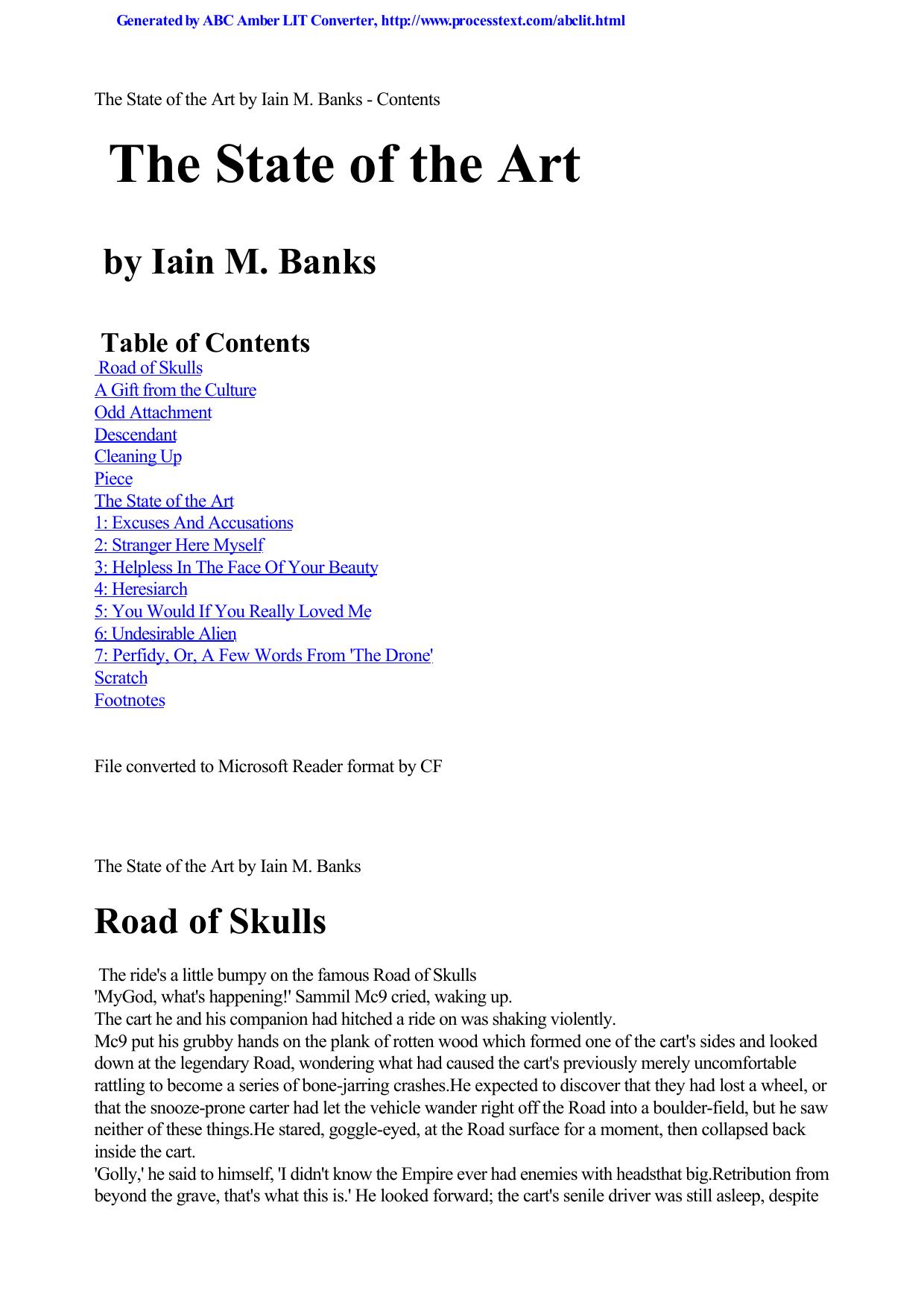 Banks, Iain - Culture 03 State of the Art