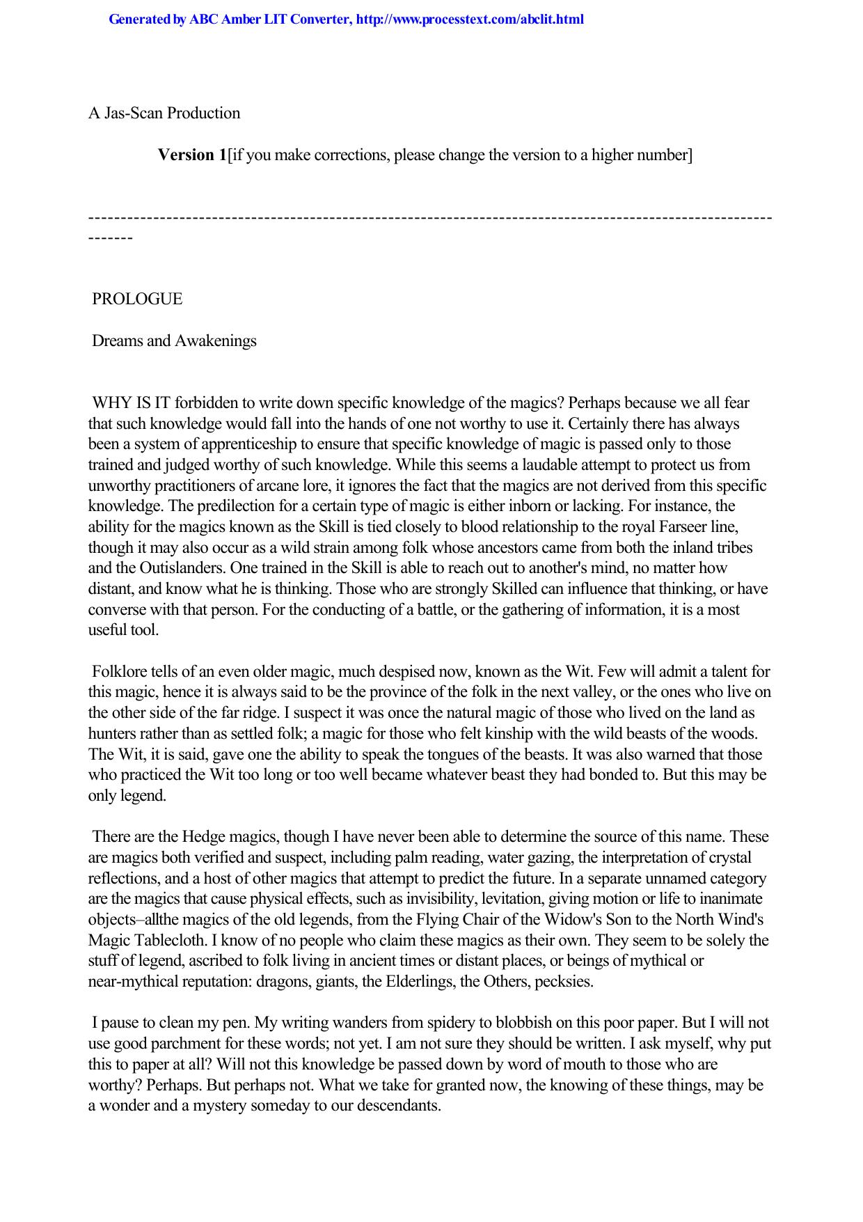 Hobb, Robin - Farseer 03