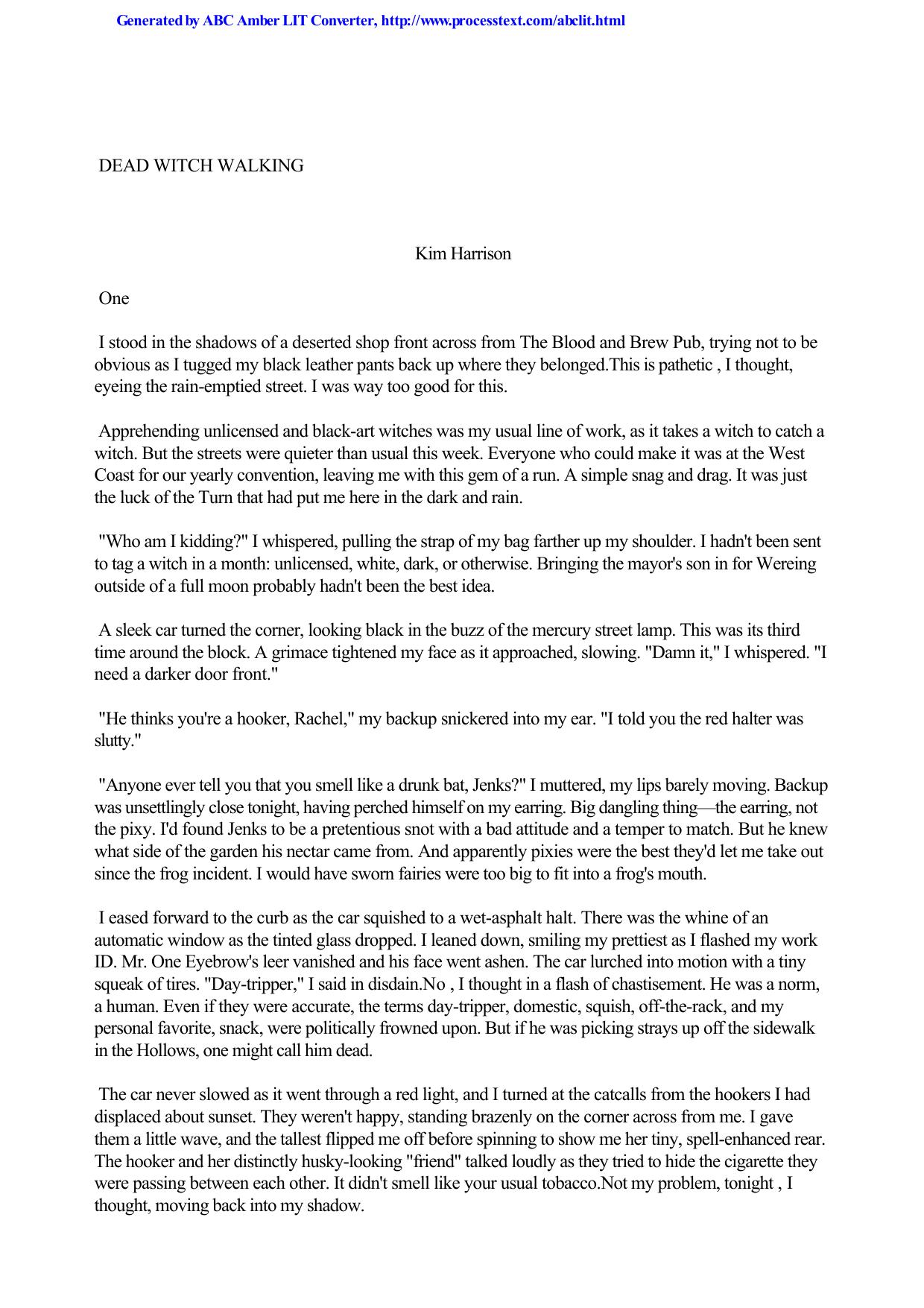 Harrison, Kim - Hollows 01