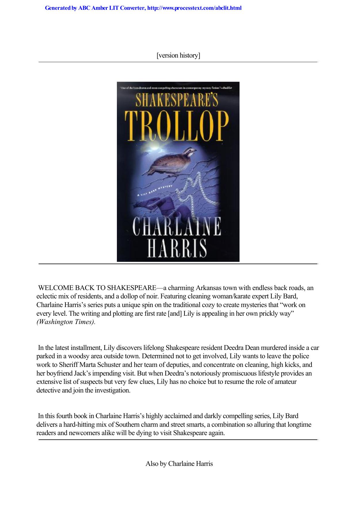 Charlaine Harris - [Lily Bard 04]