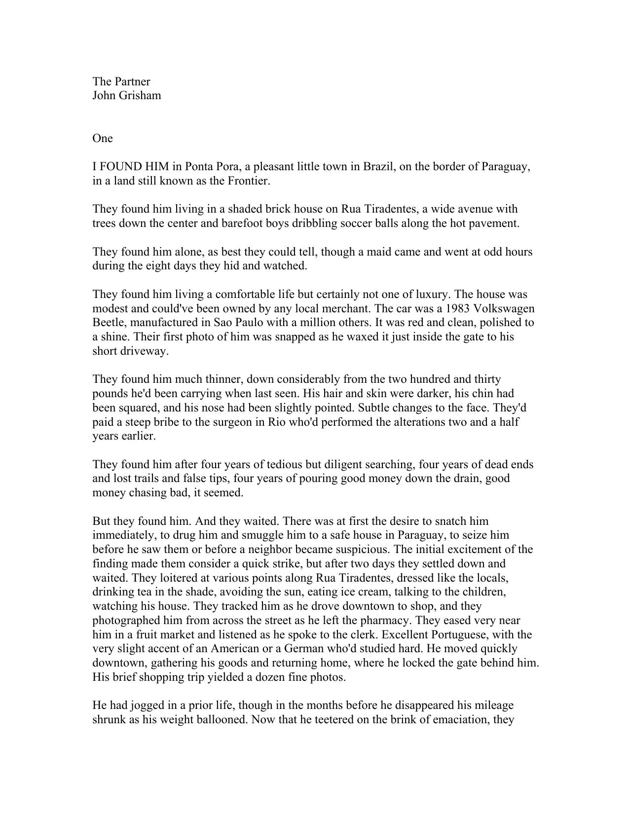 Grisham, John - The Partner