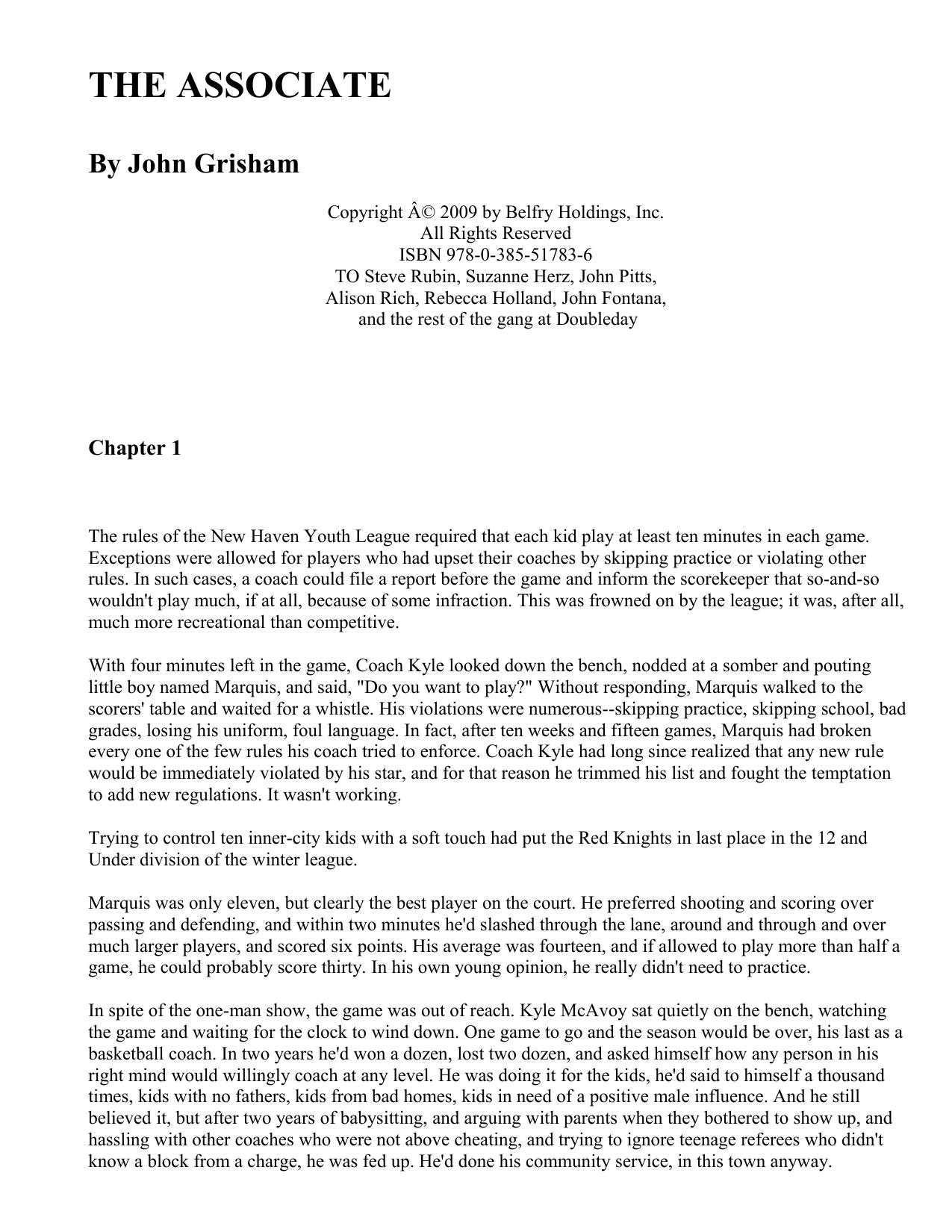 Grisham, John - The Associate