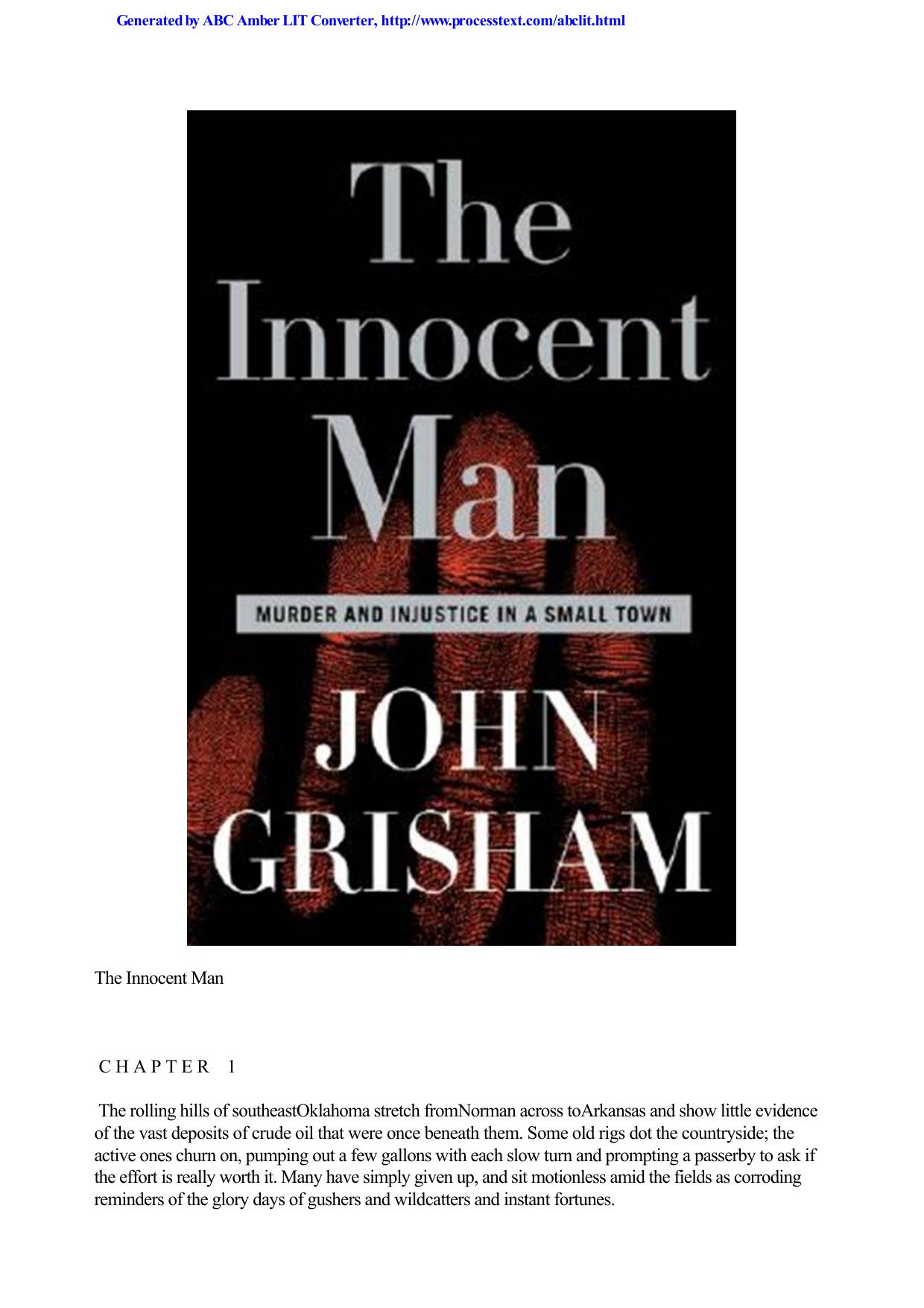 Grisham, John - The Innocent Man