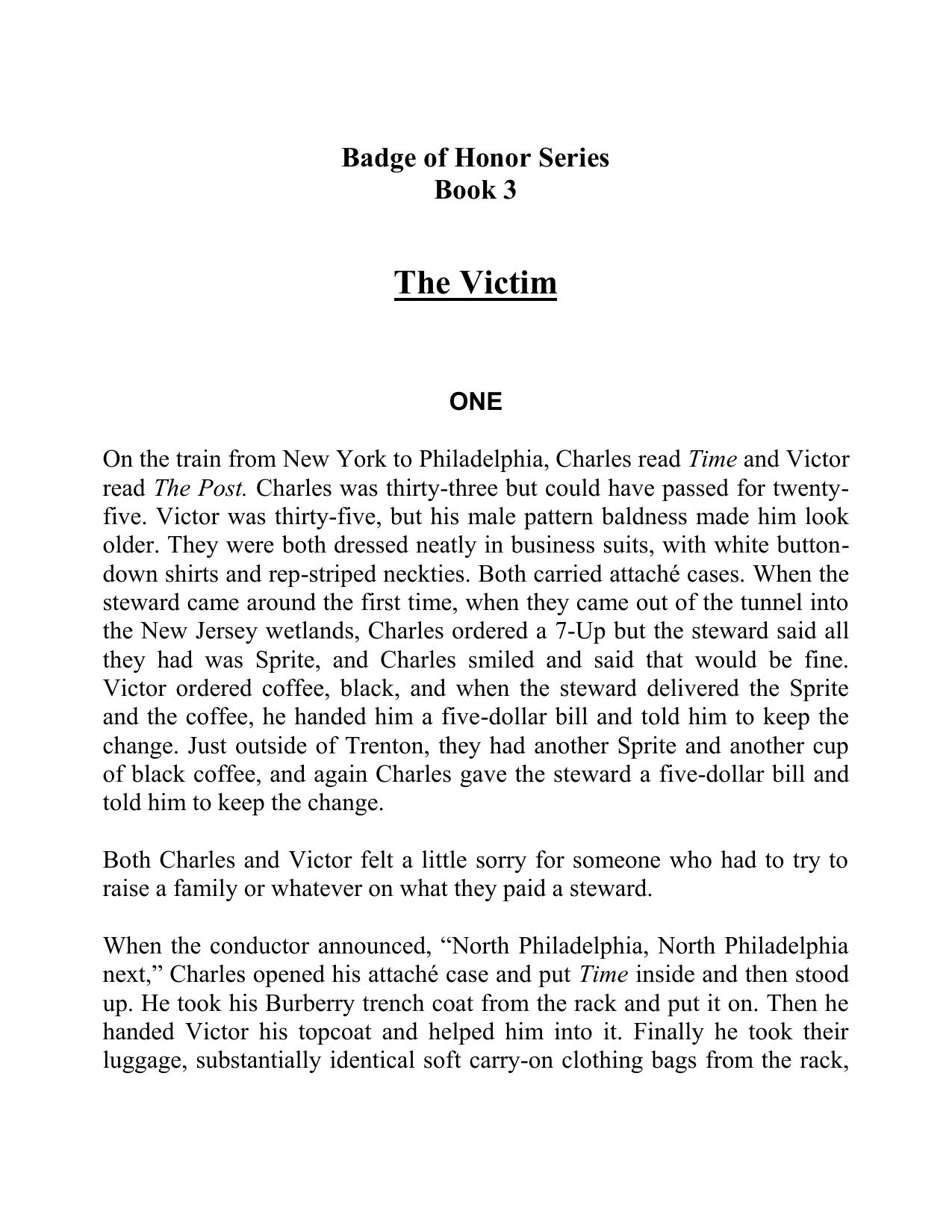 Griffin, W.E.B. - Badge of Honor 03 - The Victim