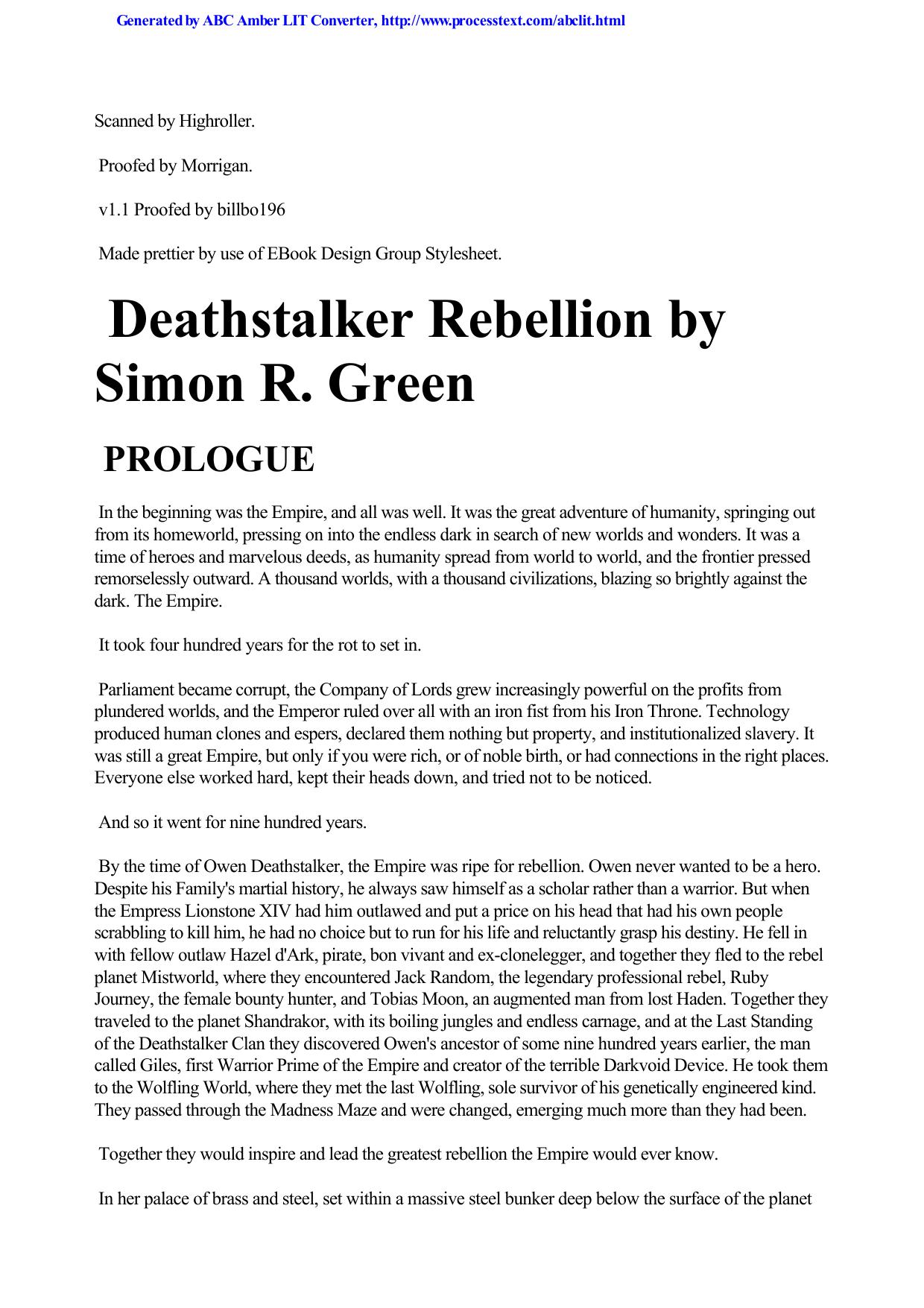 Green, Simon R - Deathstalker 02