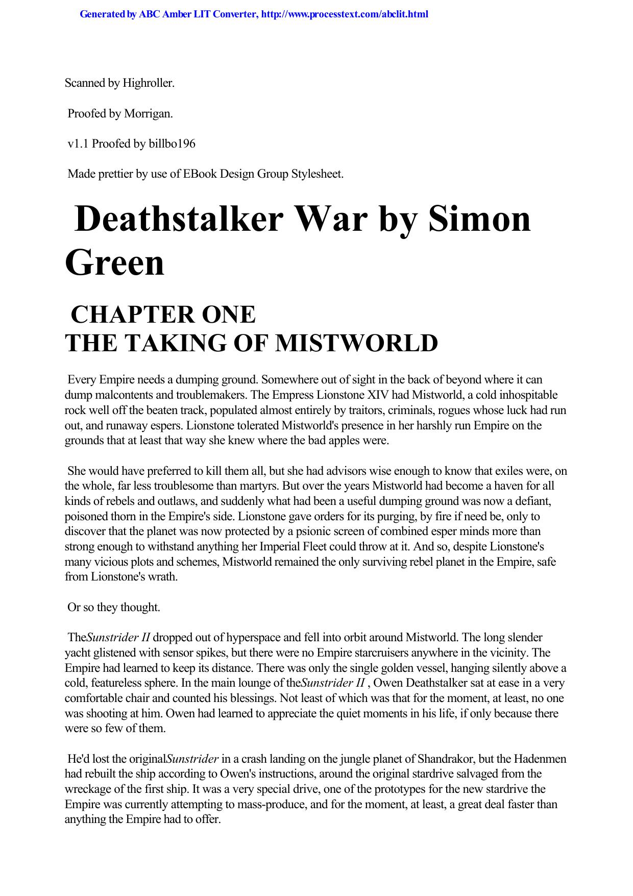 Green, Simon R - Deathstalker 03