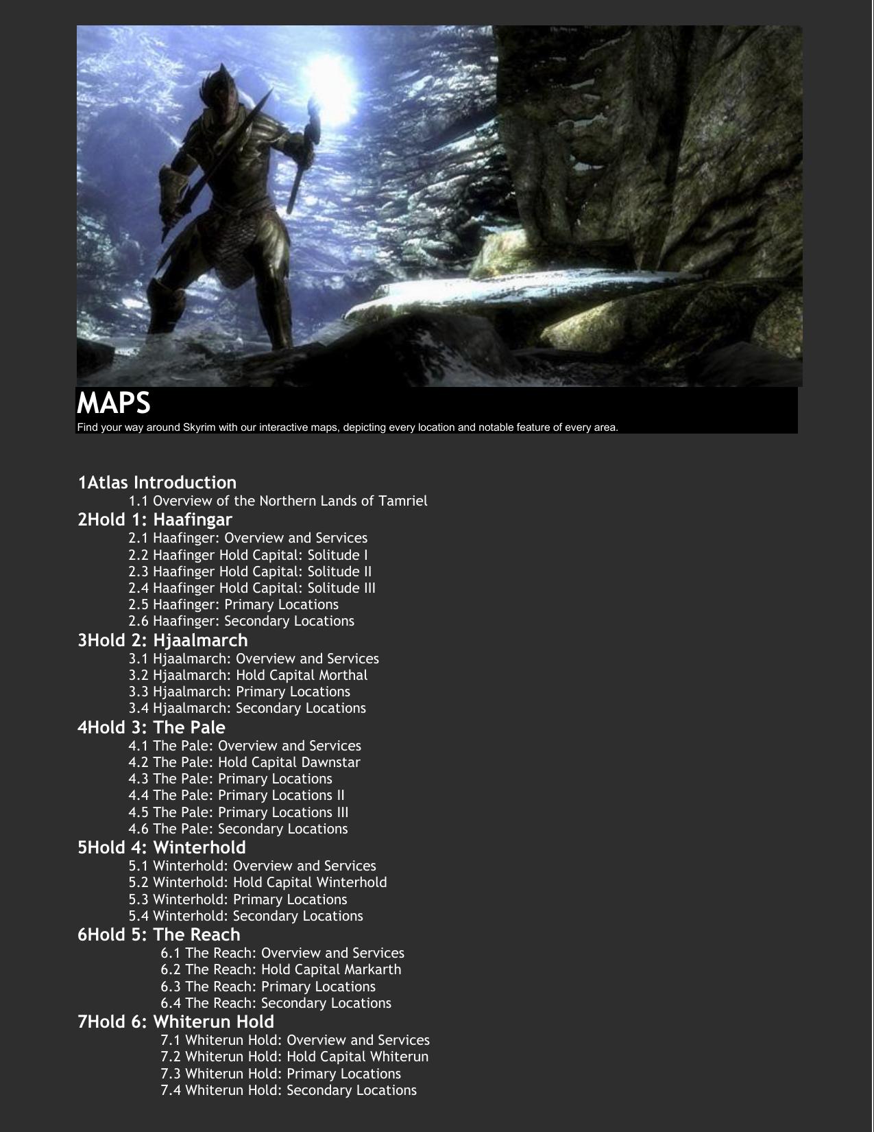 Skyrim Maps