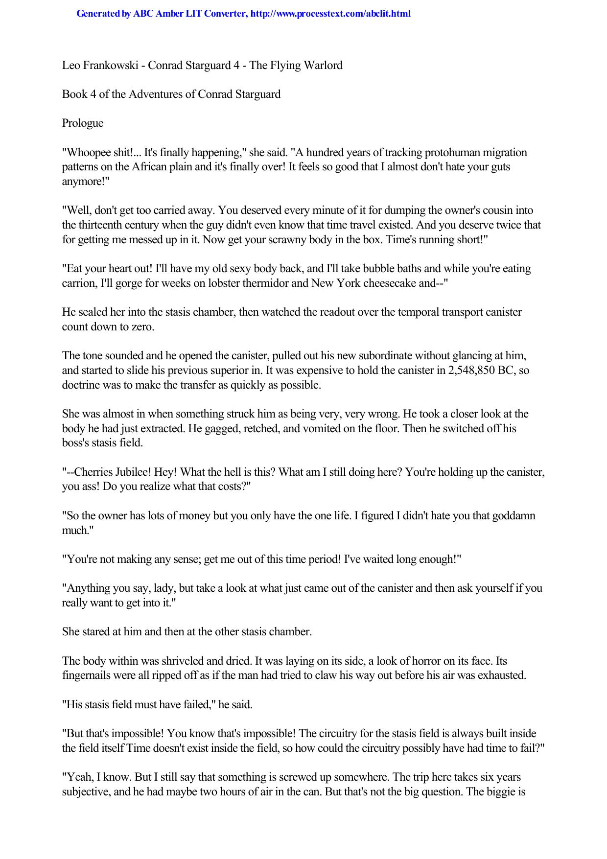 Frankowski, Leo - Conrad 04 - Flying Warlord