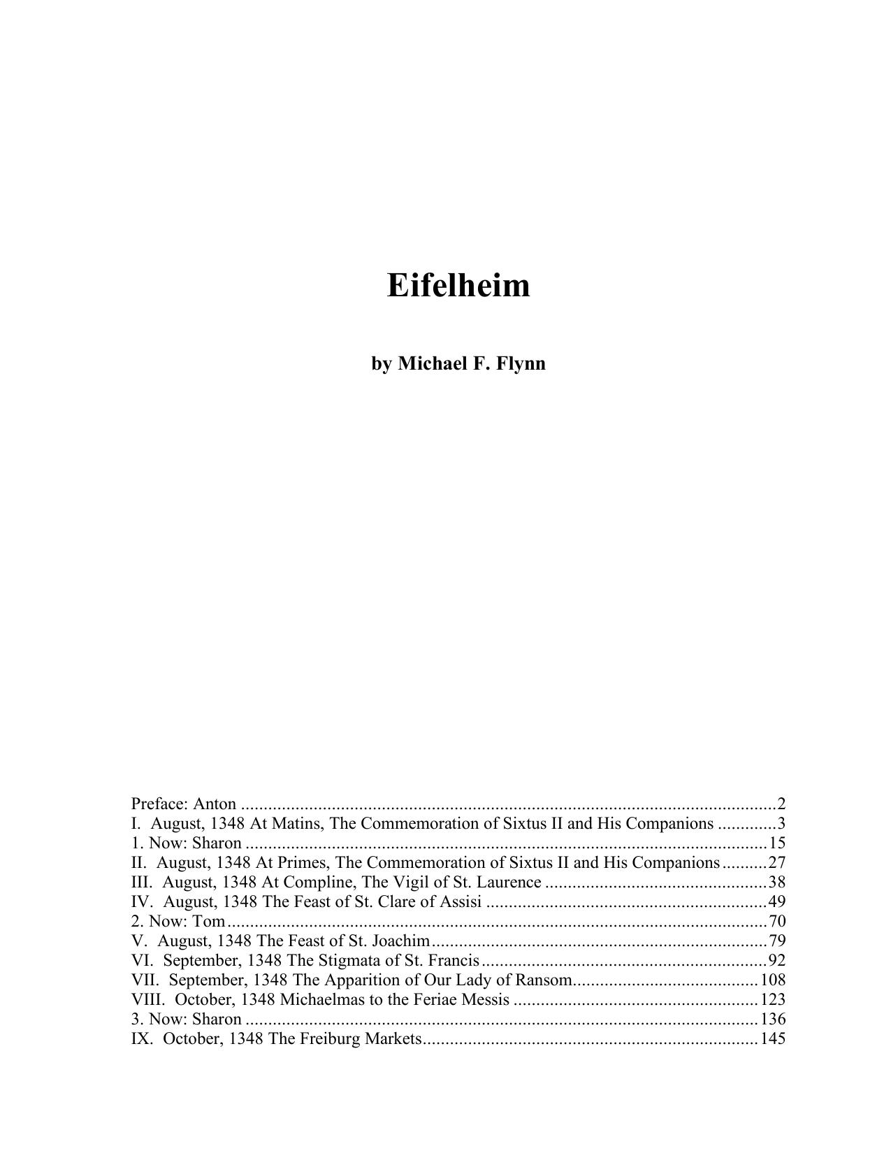 Flynn, Michael - Eifelheim