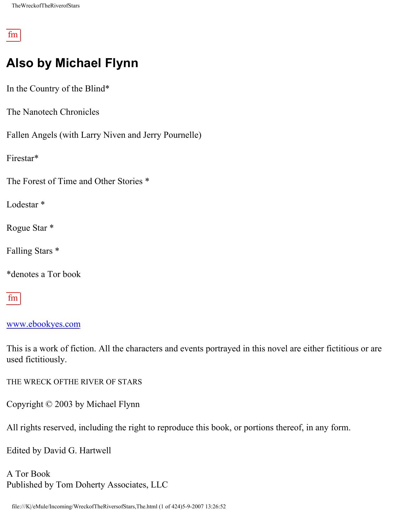 Flynn, Michael - The Wreck of The River of Stars