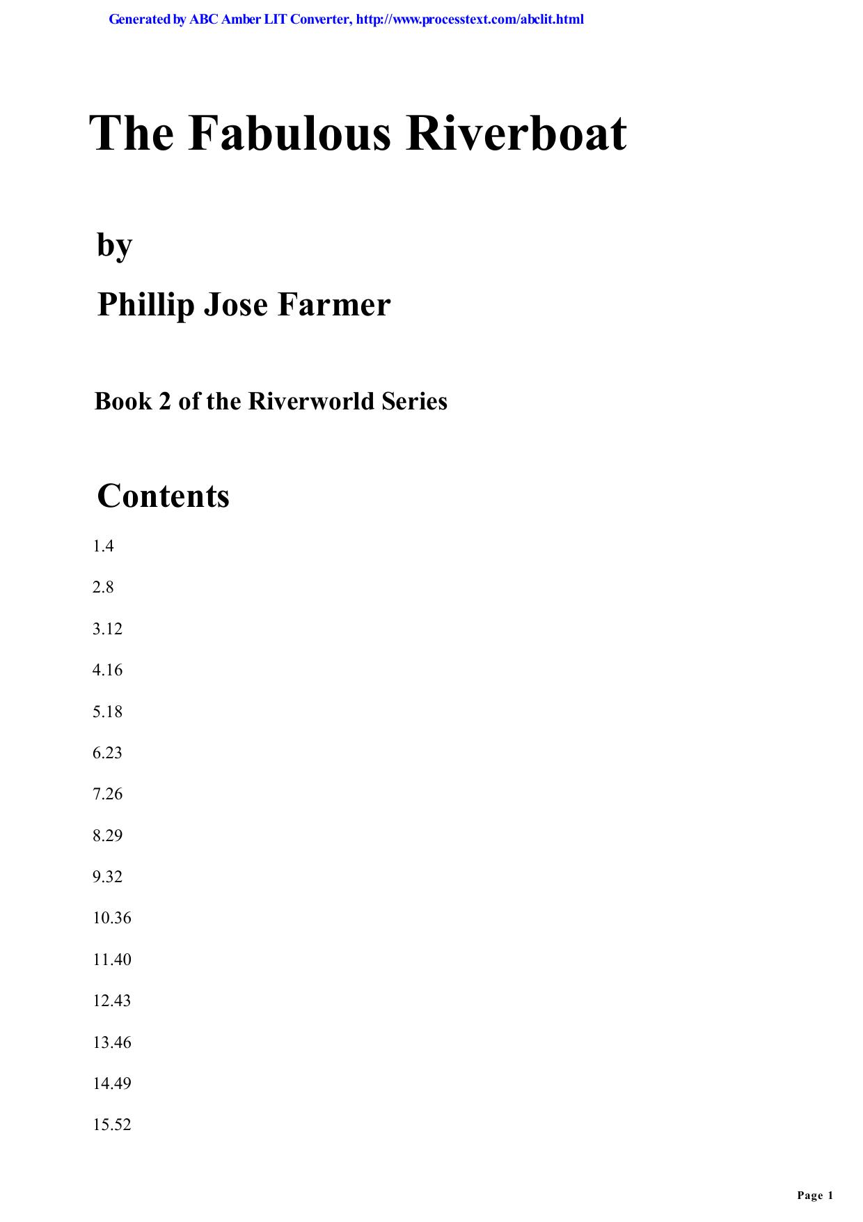 Farmer, Philip Jose - Riverworld 02