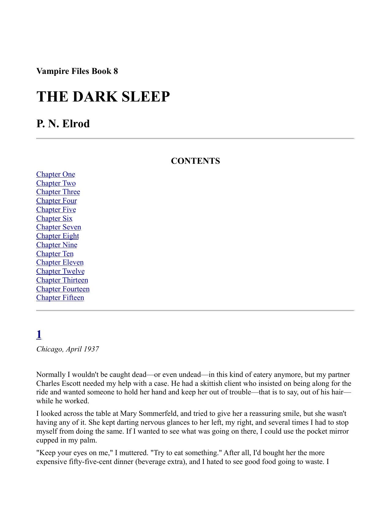 Elrod, PN - Vampire Files 08