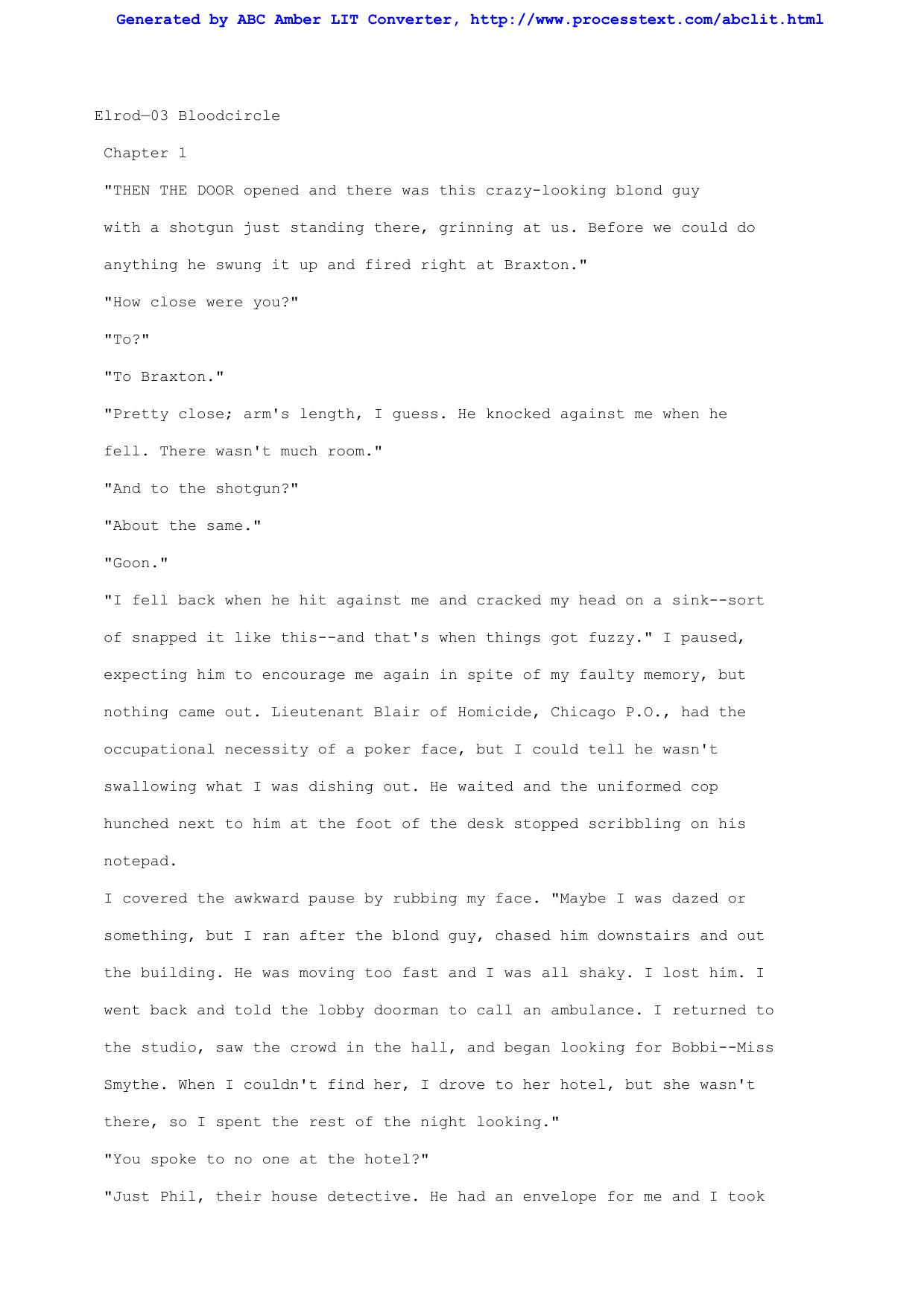 Elrod, PN - Vampire Files 03