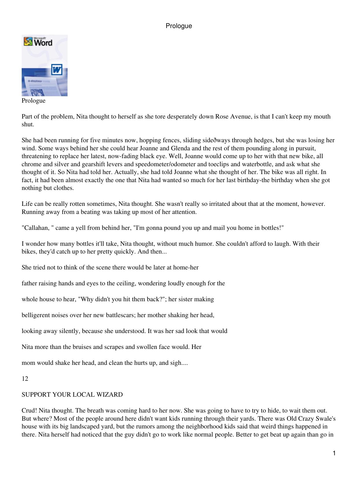 Duane, Diane - Young Wizards 01 - So You Want to be a Wizard