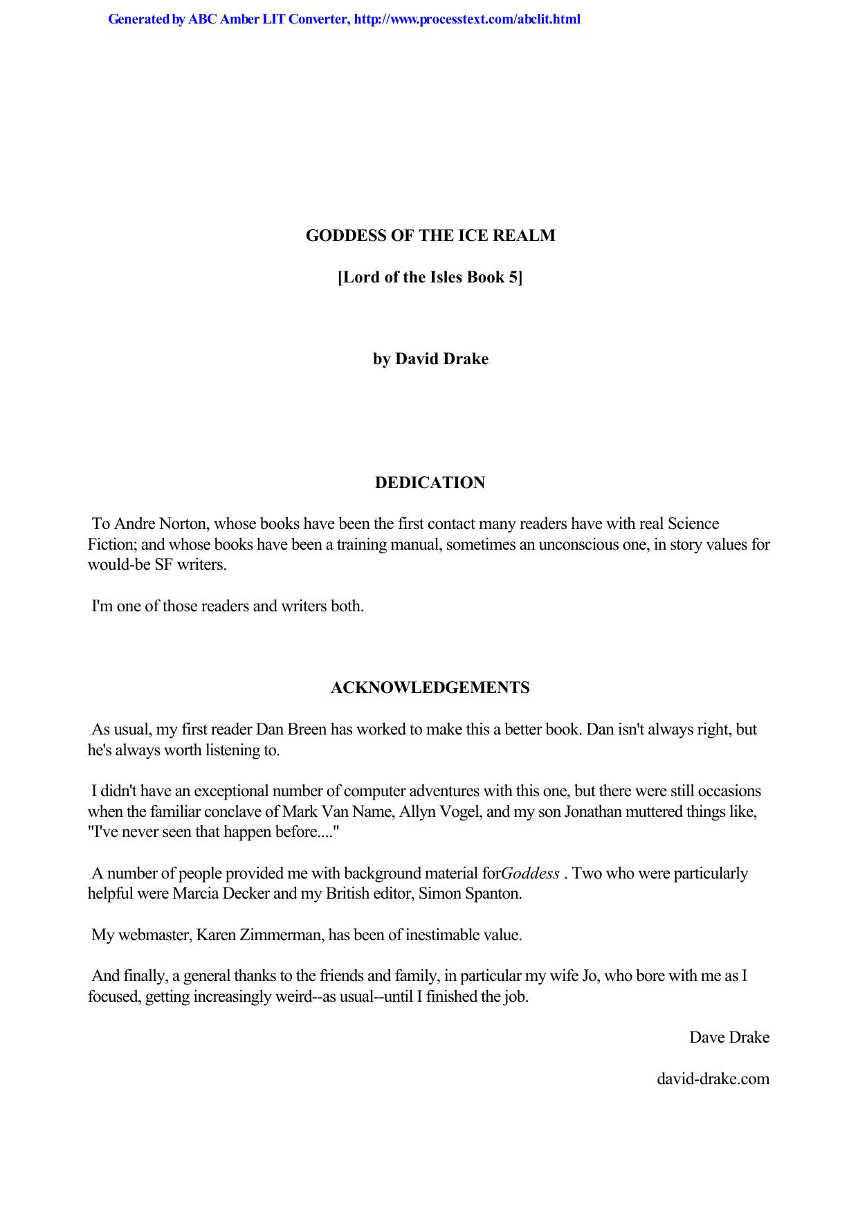Drake, David - Lord of the Isles 5