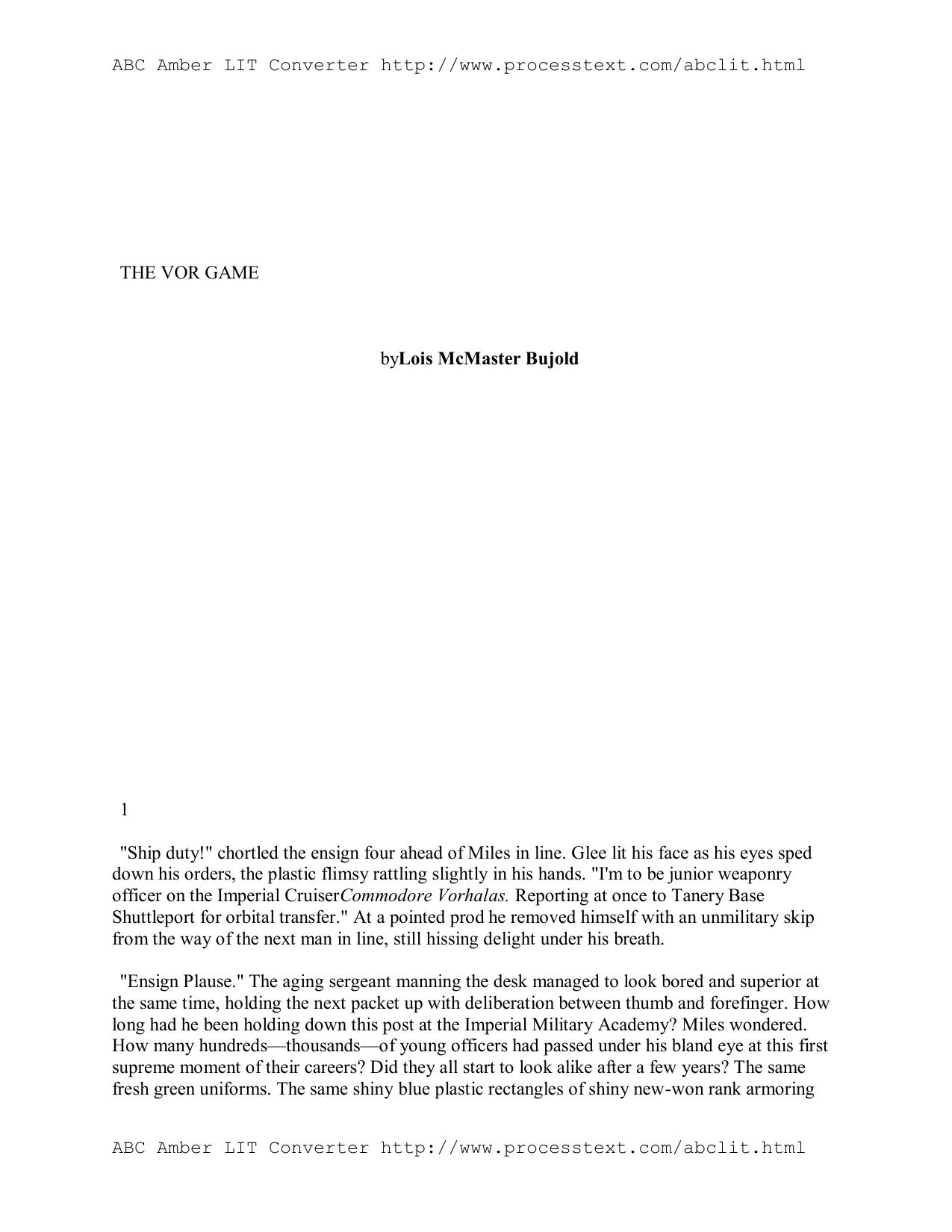 Bujold, Lois McMaster - Miles Vorkosigan 06 -