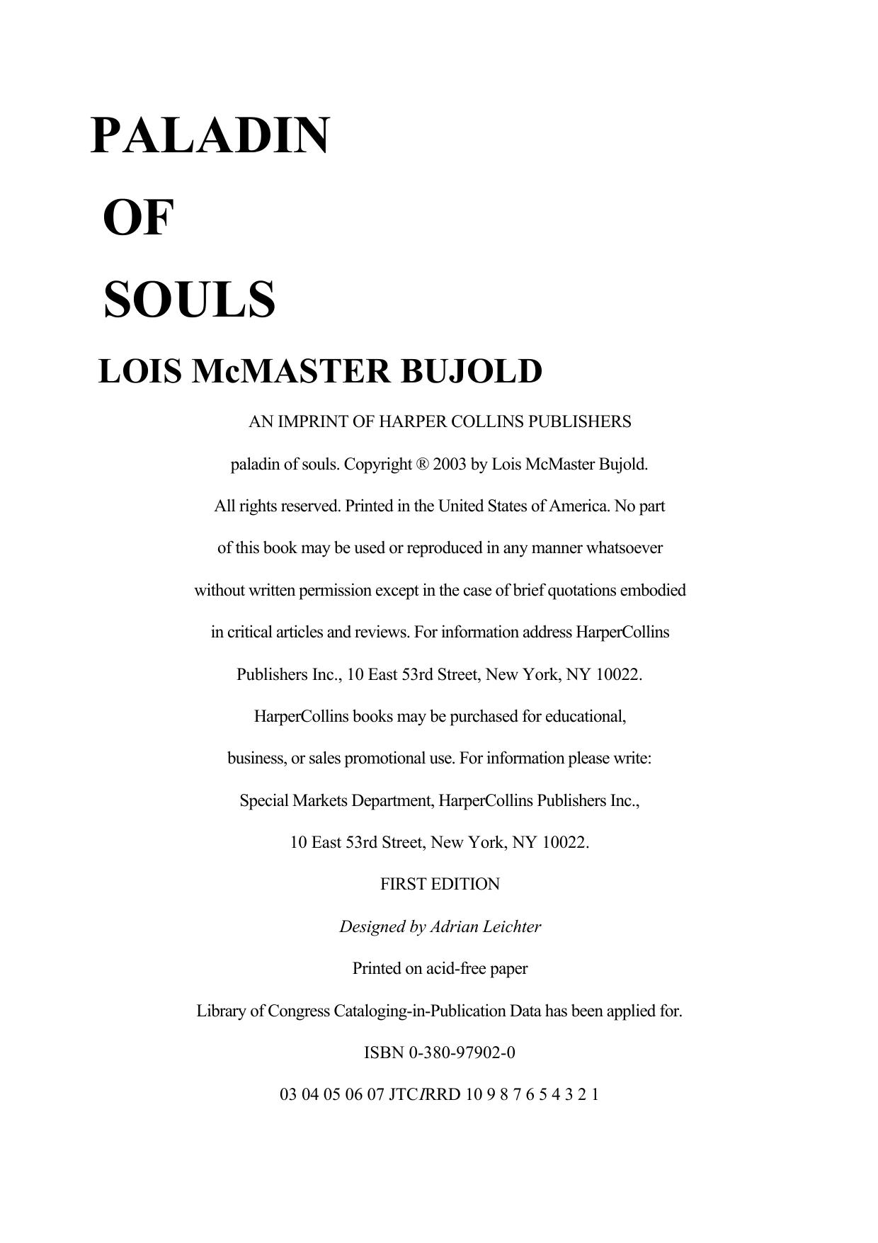 Lois McMaster Bujold - Chalion 02