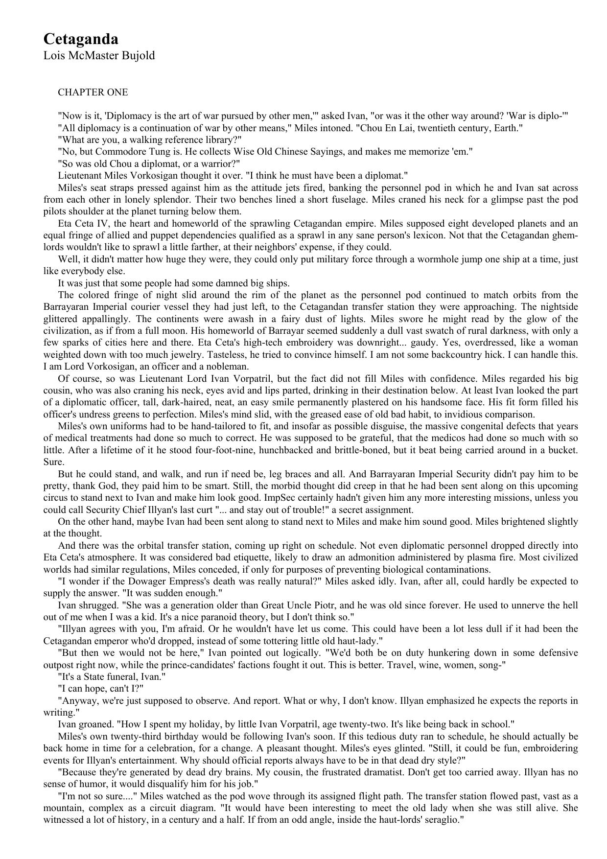 Bujold, Lois McMaster - Miles Vorkosigan 07 - Cetaganda