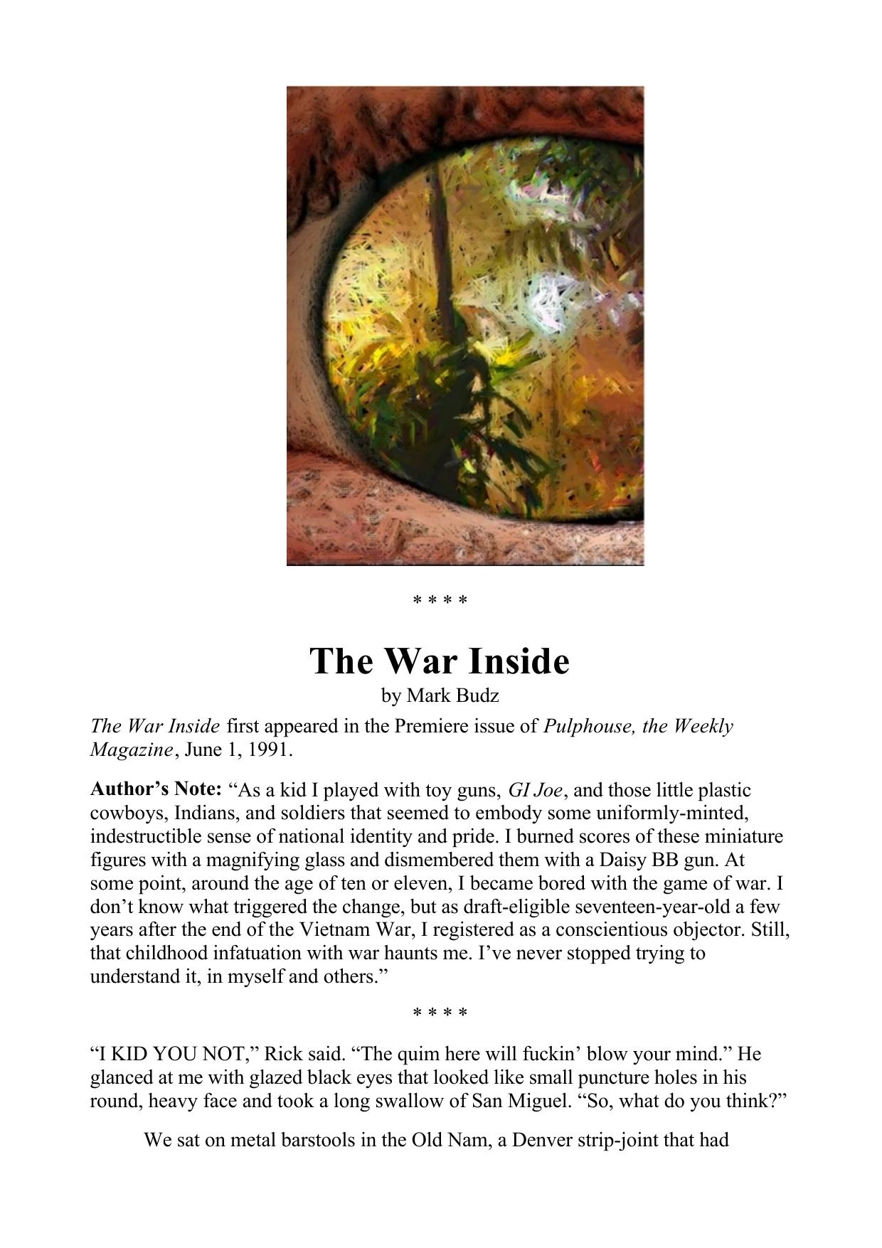 Budz, Mark - The War Inside
