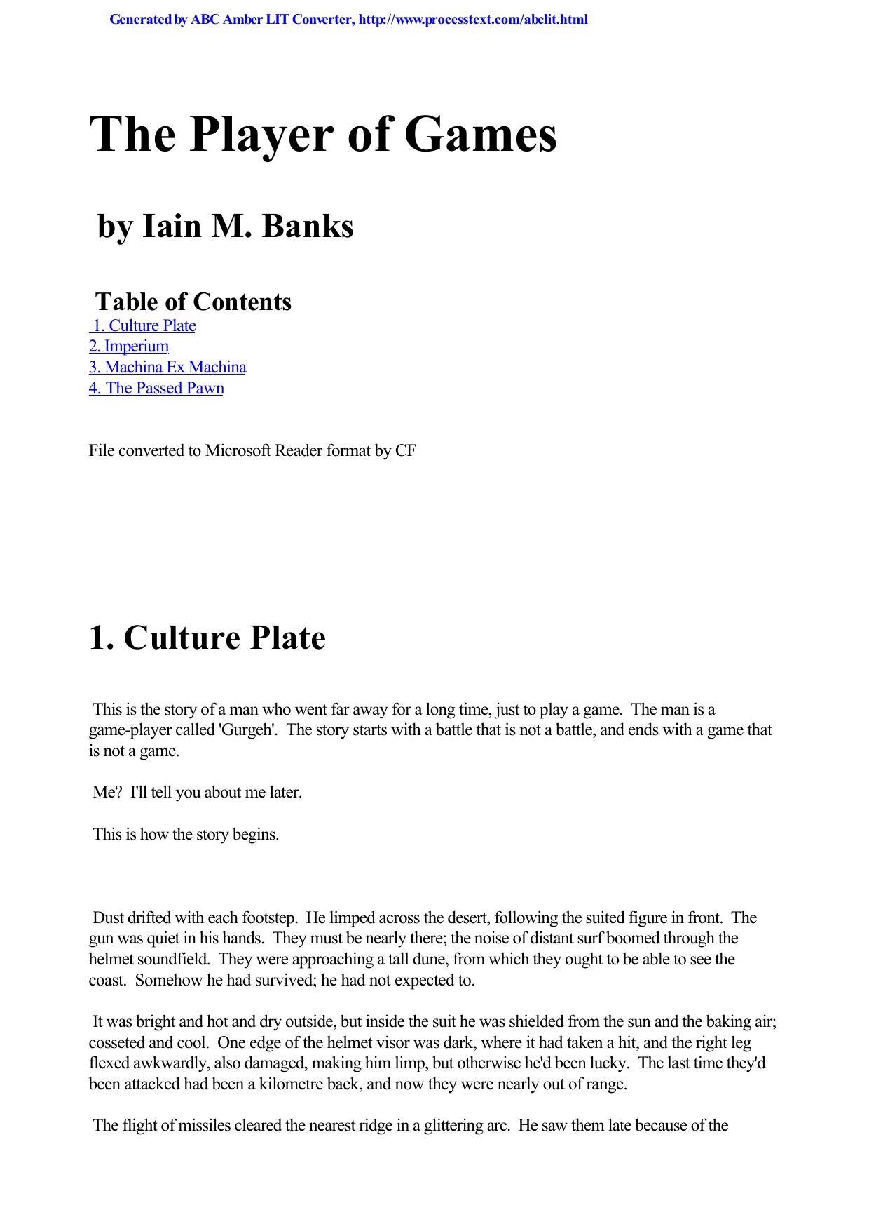 Banks, Iain - Culture 02