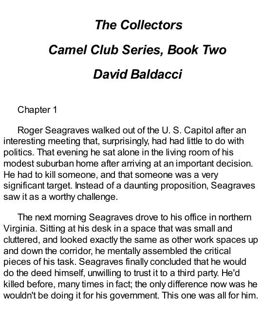 Baldacci, David - The Collectors