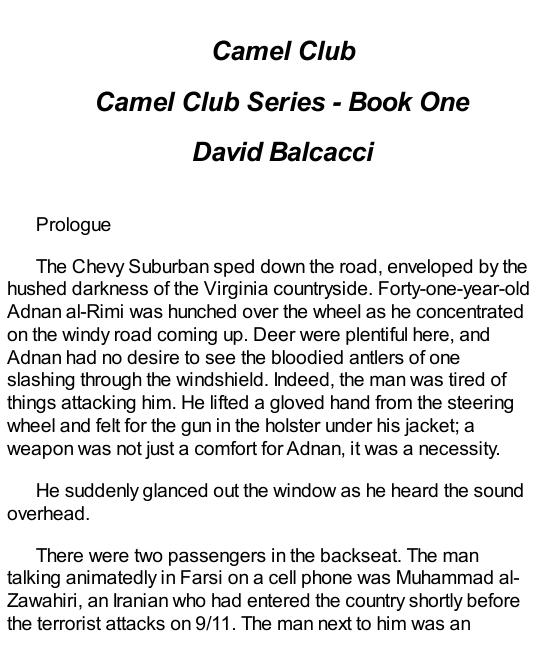 Baldacci, David - TheCamelClub