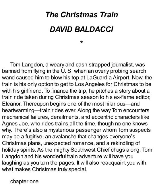 Baldacci, David - The Christmas Train