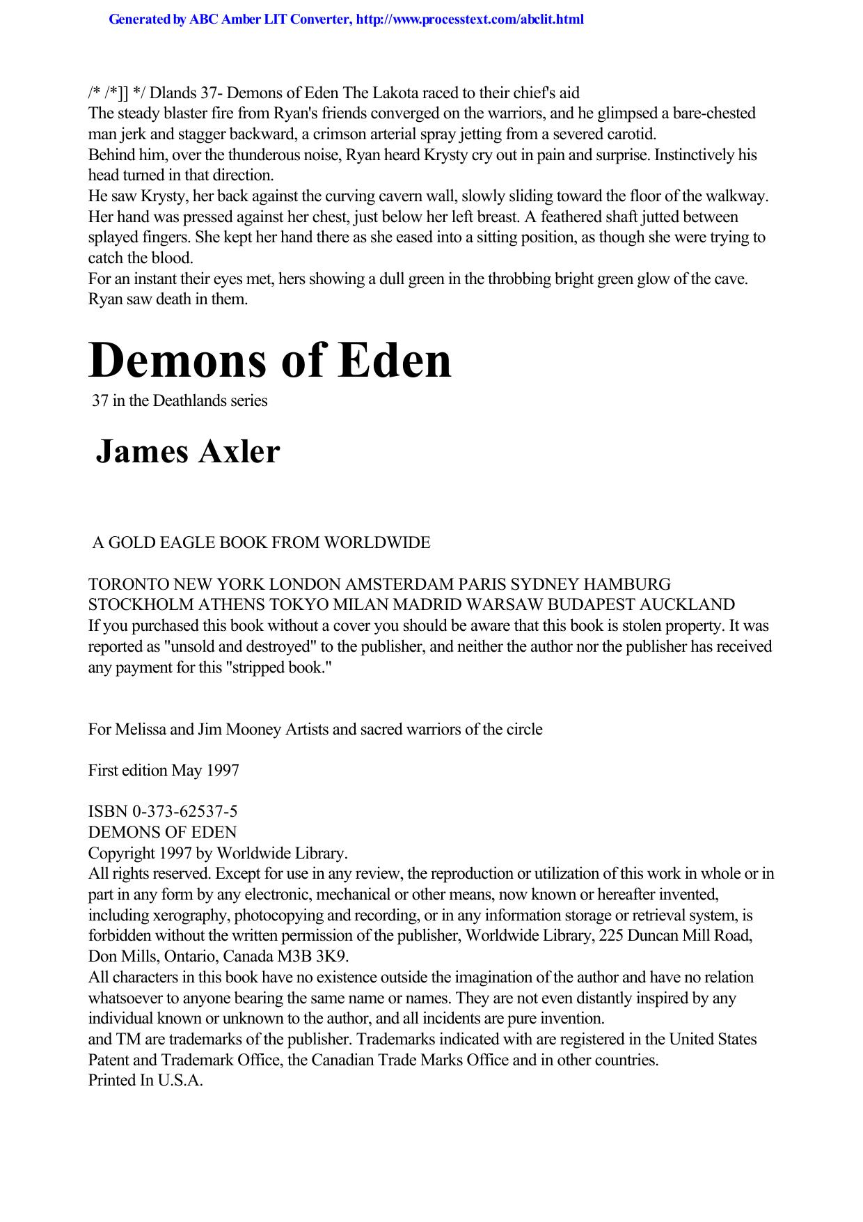 Axler, James - Deathlands 37