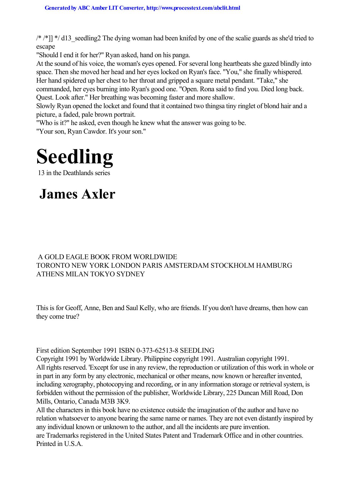 Axler, James - Deathlands 13