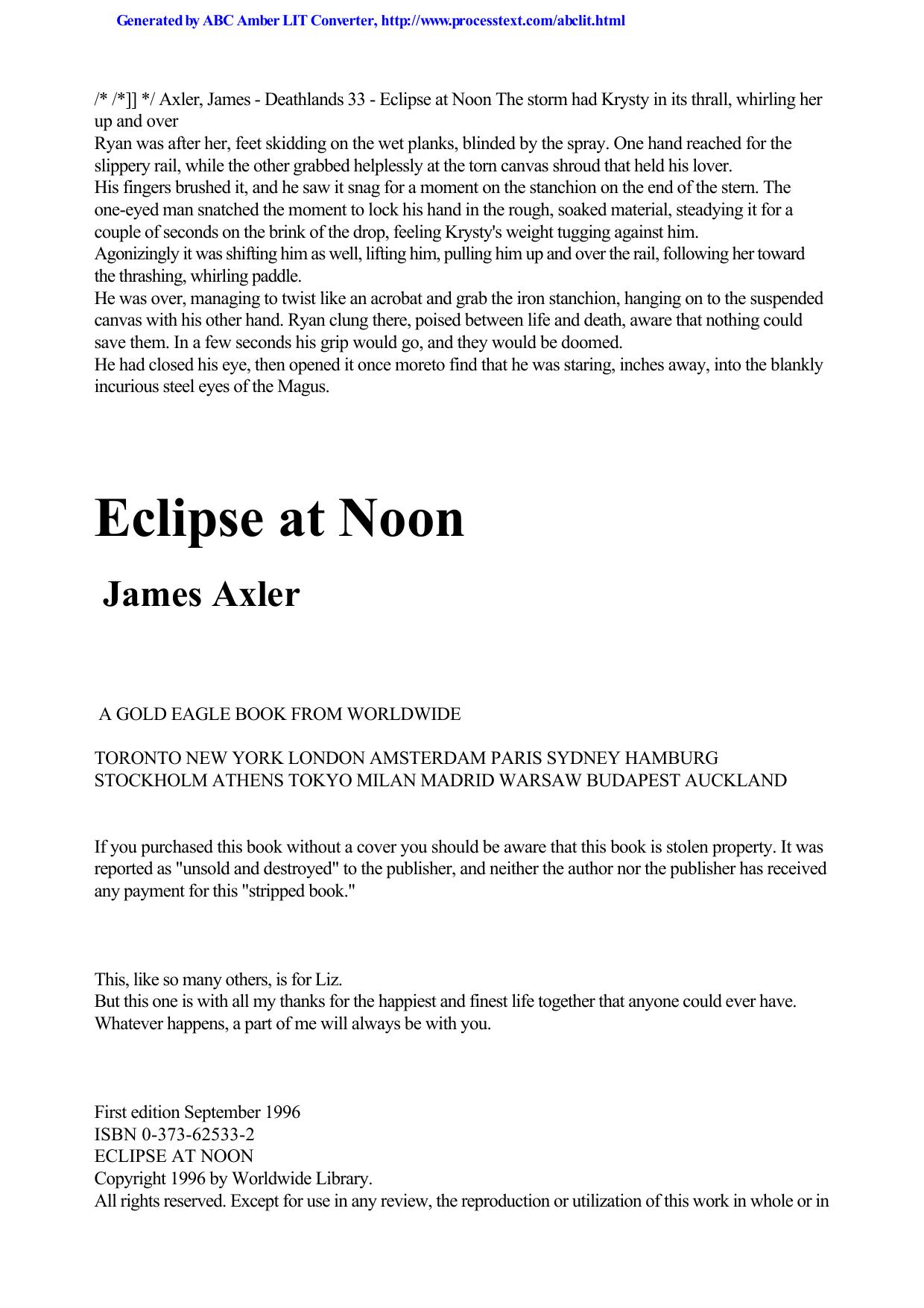 Axler, James - Deathlands 33