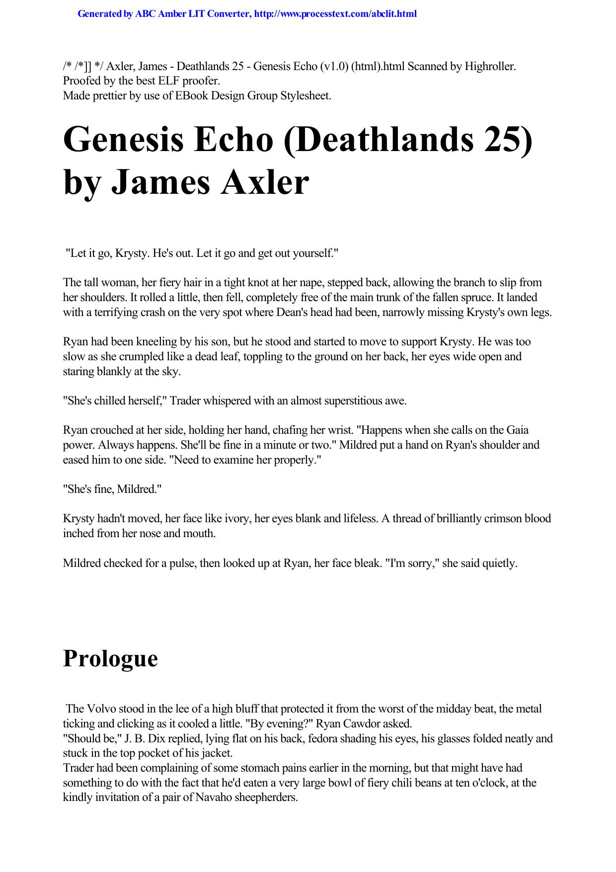 Axler, James - Deathlands 25