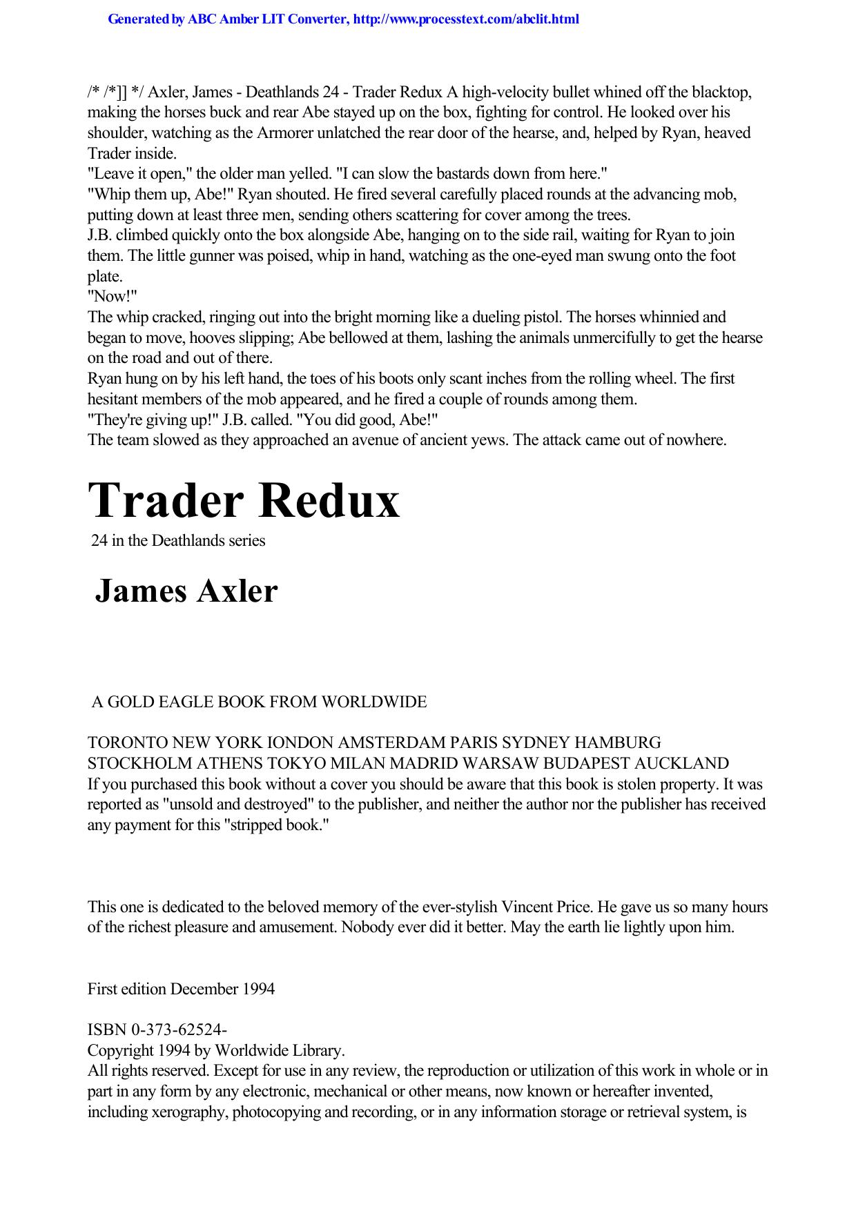 Axler, James - Deathlands 24