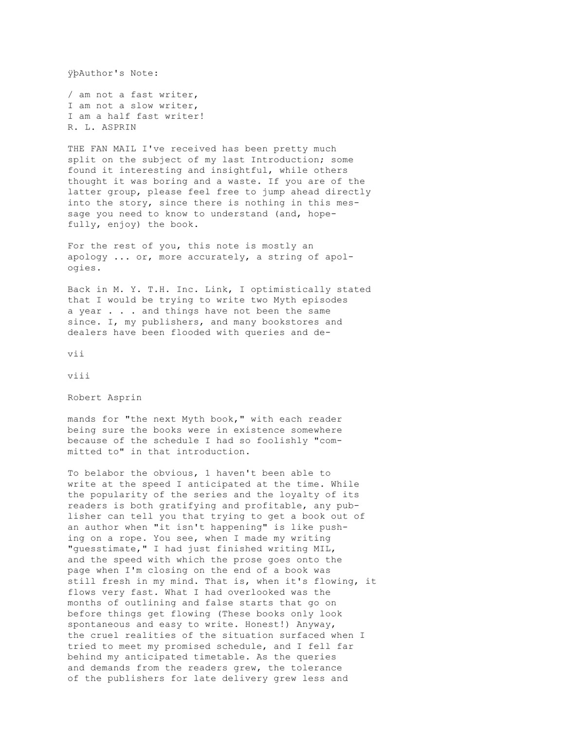 Asprin, Robert - Myth Adventures 09