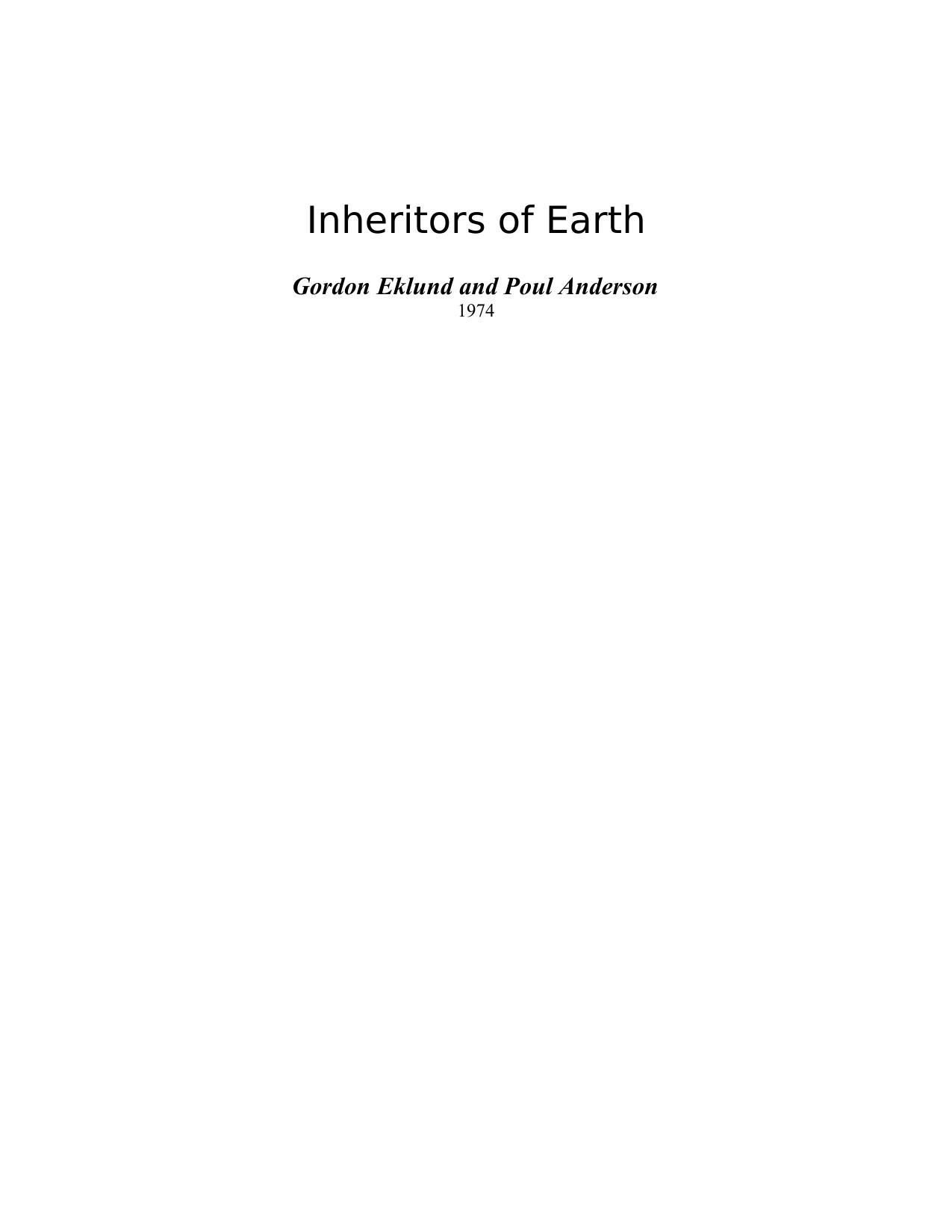 Anderson, Poul - Inheritors of Earth
