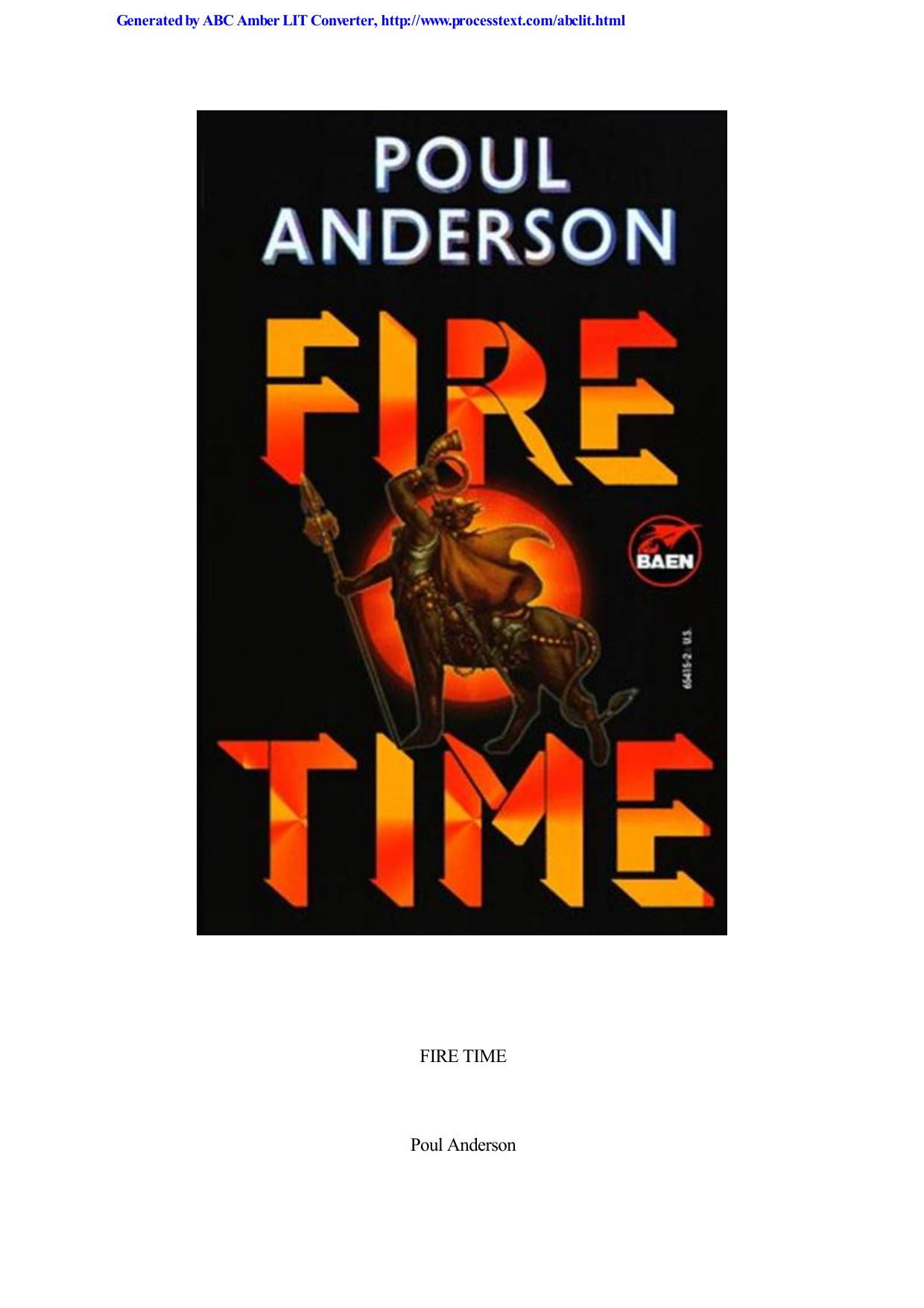 Anderson, Poul - Fire Time