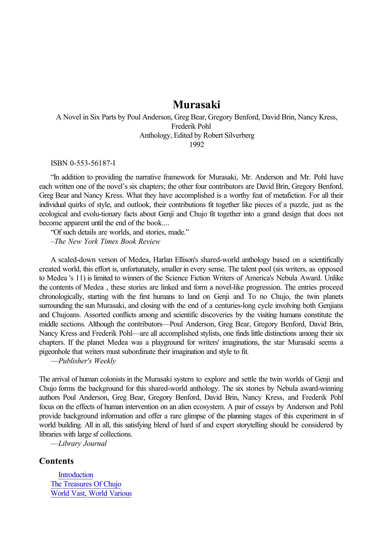 Anderson, Poul - Murasaki