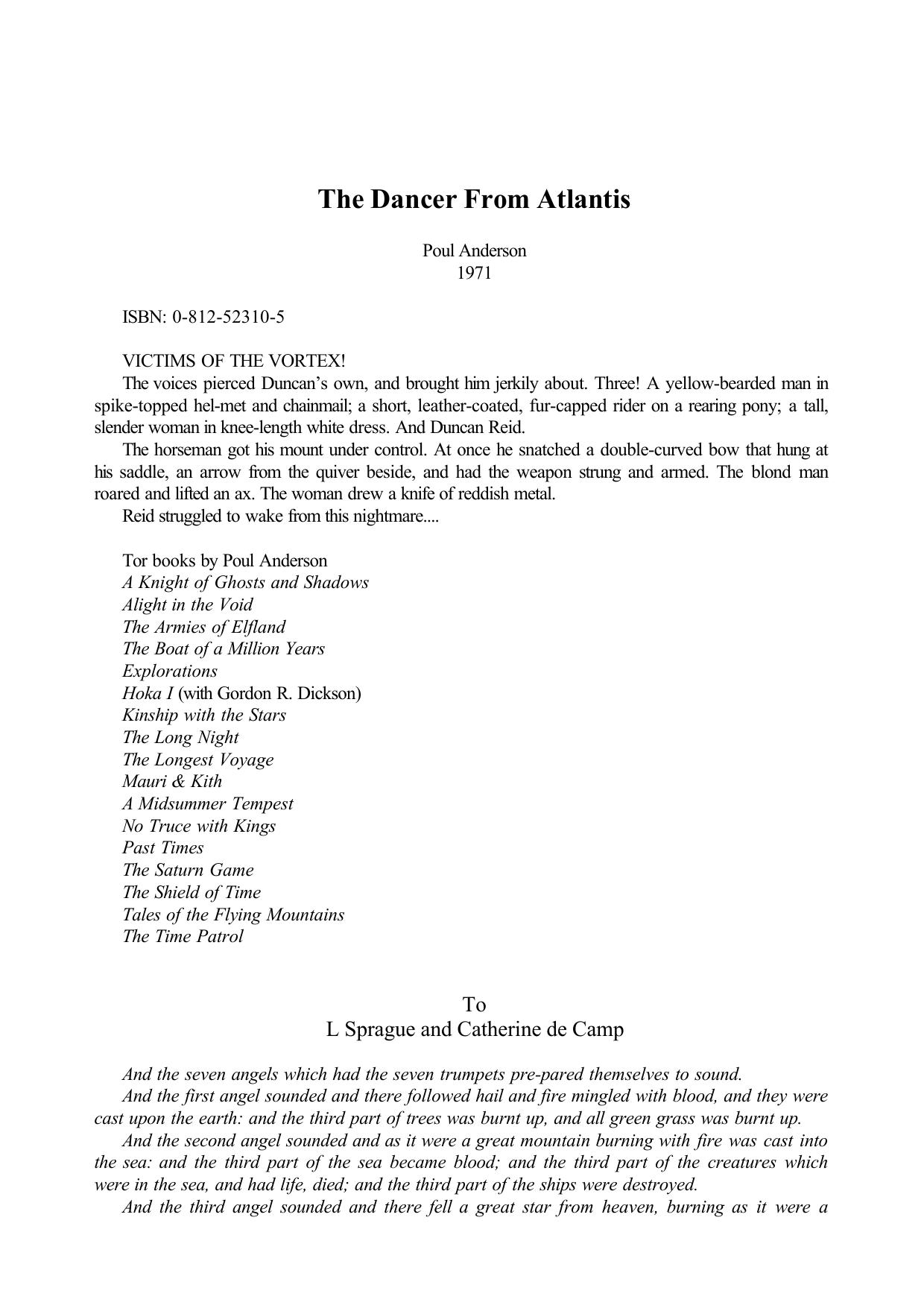 Anderson, Poul - The Dancer from Atlantis