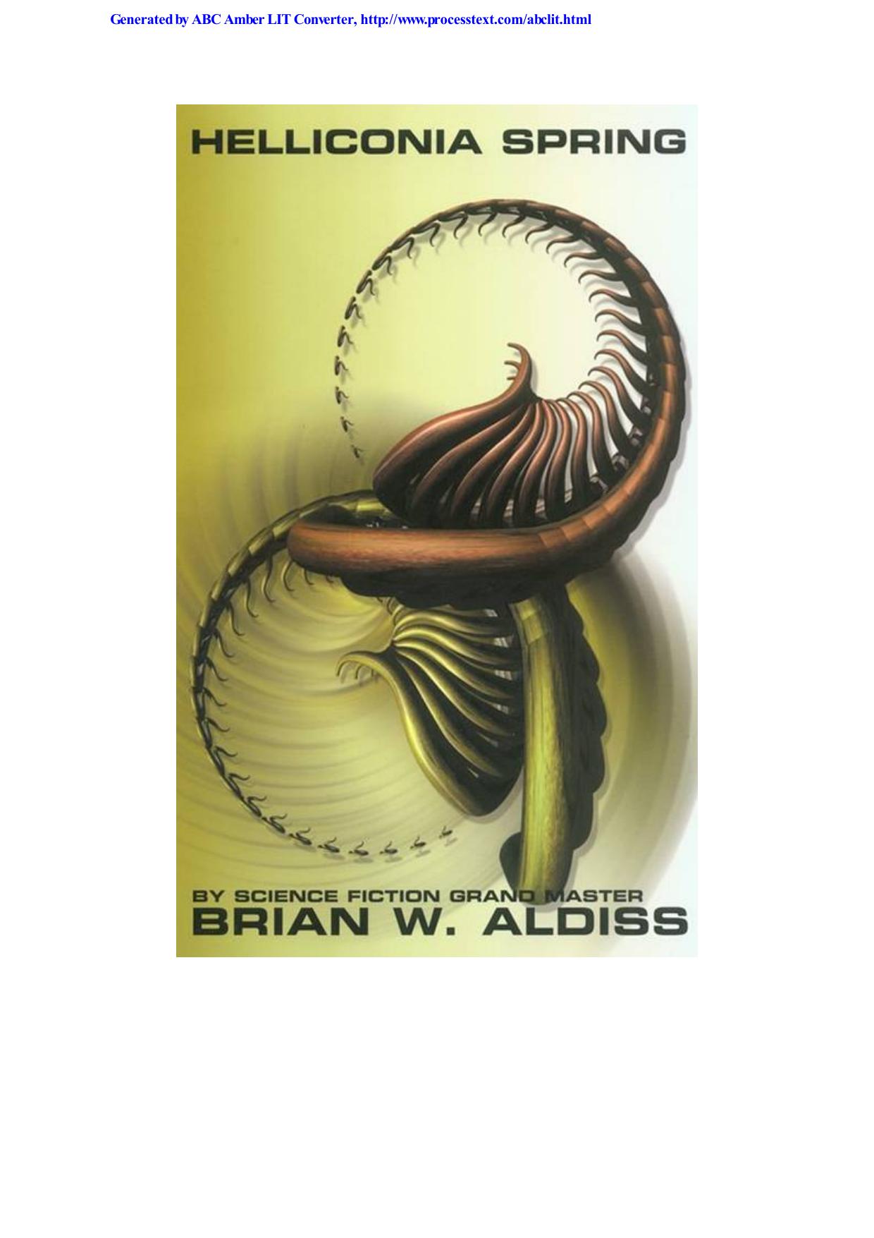 Aldiss, Brian W - Helliconia 01
