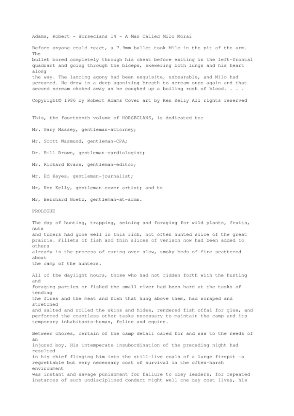 Adams, Robert - Horseclans 14 - A Man Called Milo Morai