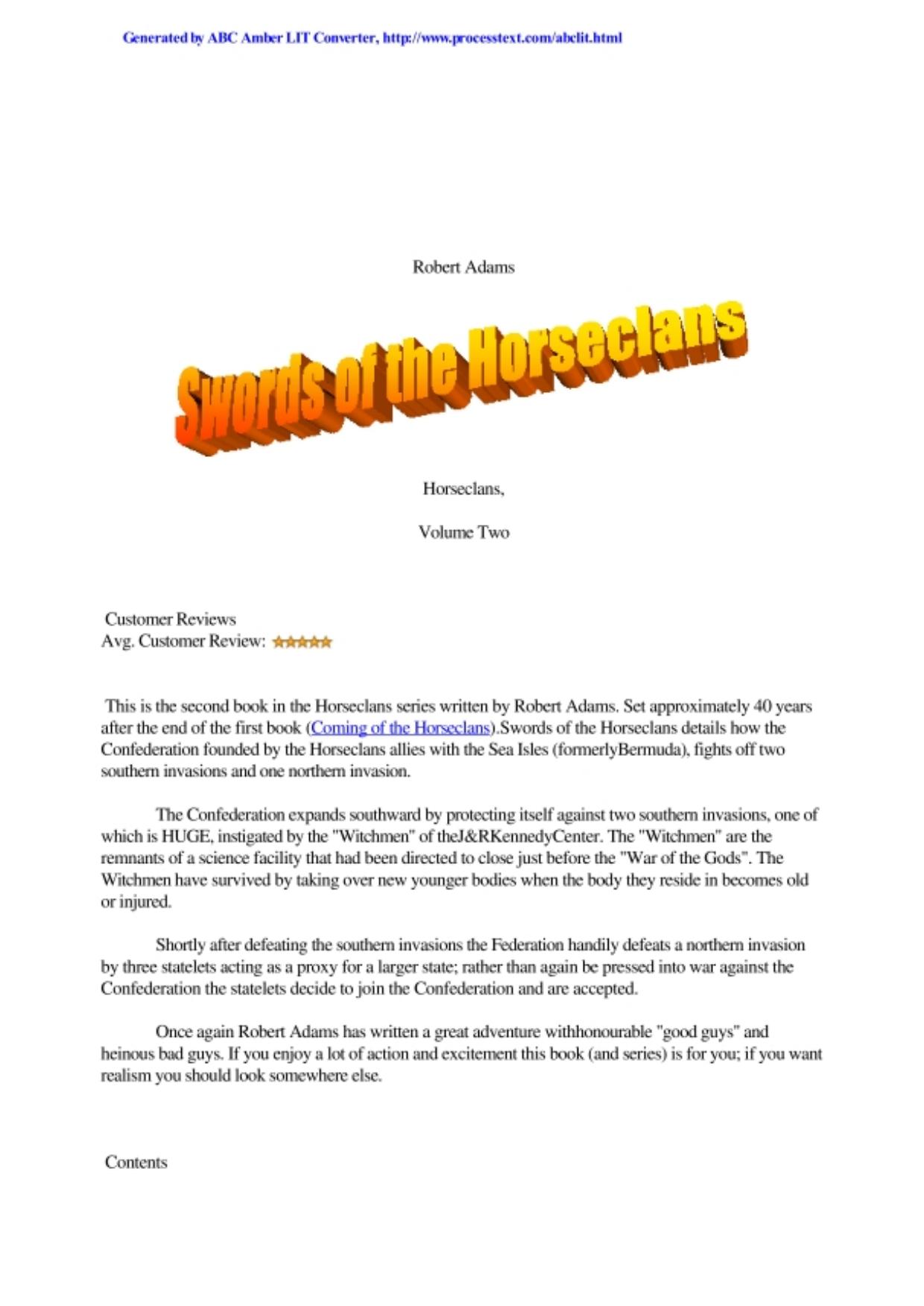Adams, Robert - Horseclans 02 - Swords of the Horseclans