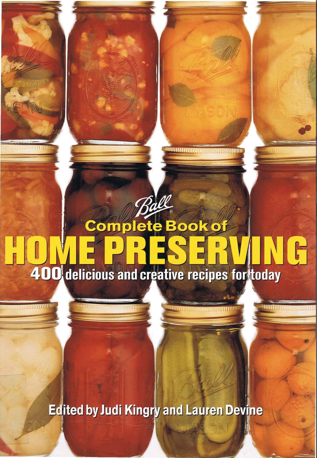 Ball Complete Book of Home Preserving