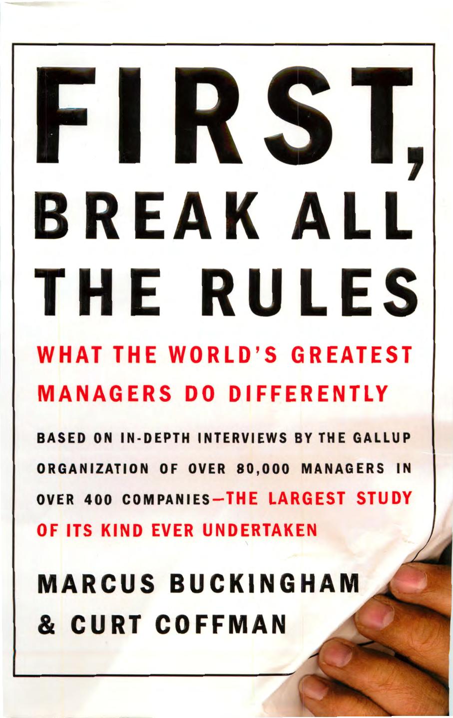 [Buckingham and Coffman, 1999]