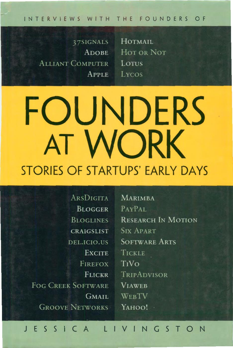 [Livingston, 2007] Founders At