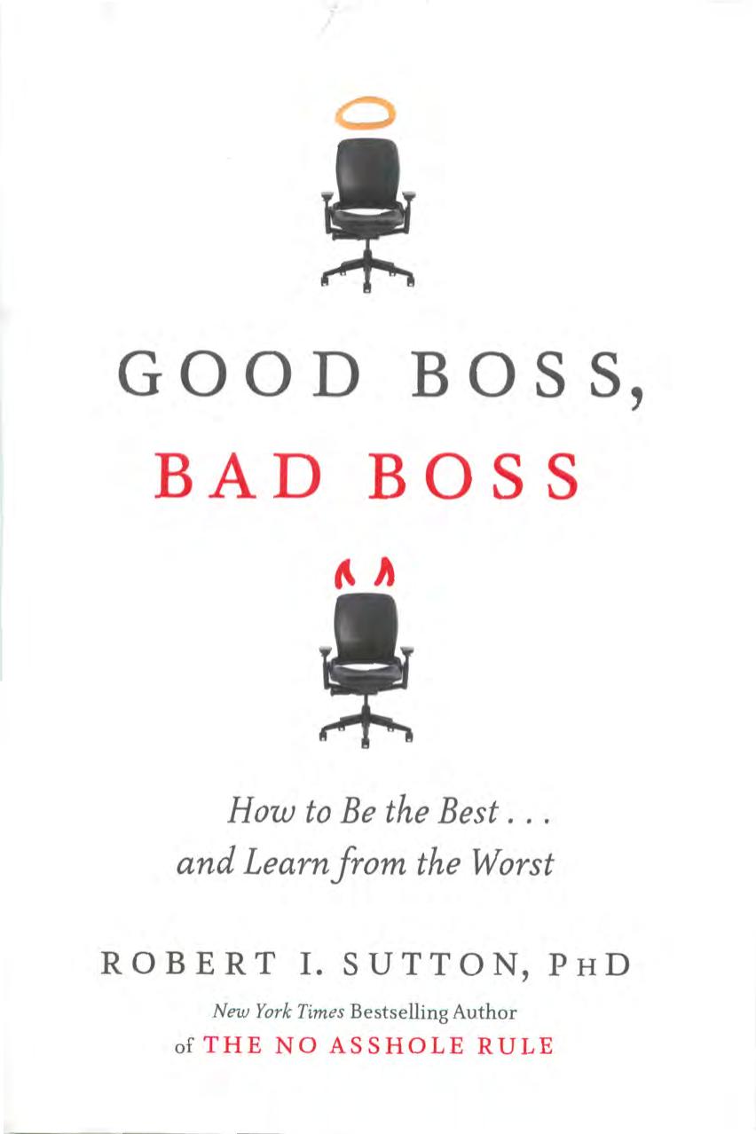 [Sutton, 2010] Good Boss, Bad B
