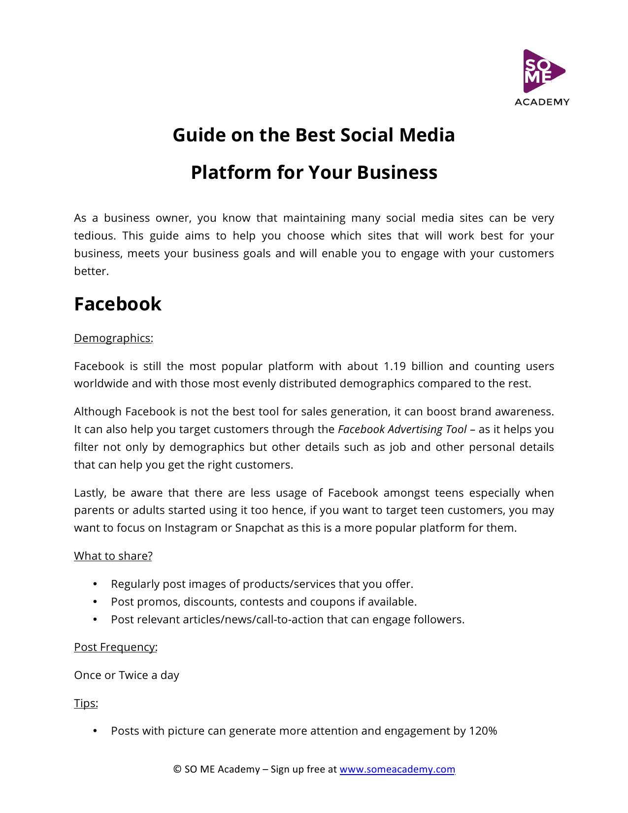 Guide on the Best Social Media Platform for Your Business