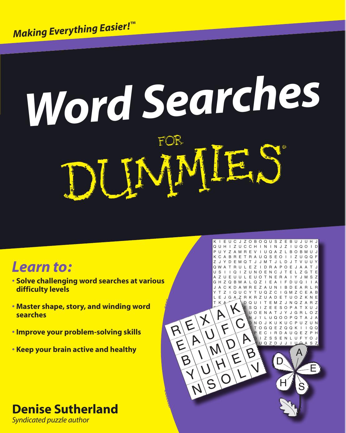 Word Searches For Dummies