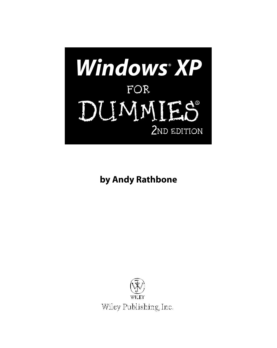 Windows XP For Dummies, 2nd Edition