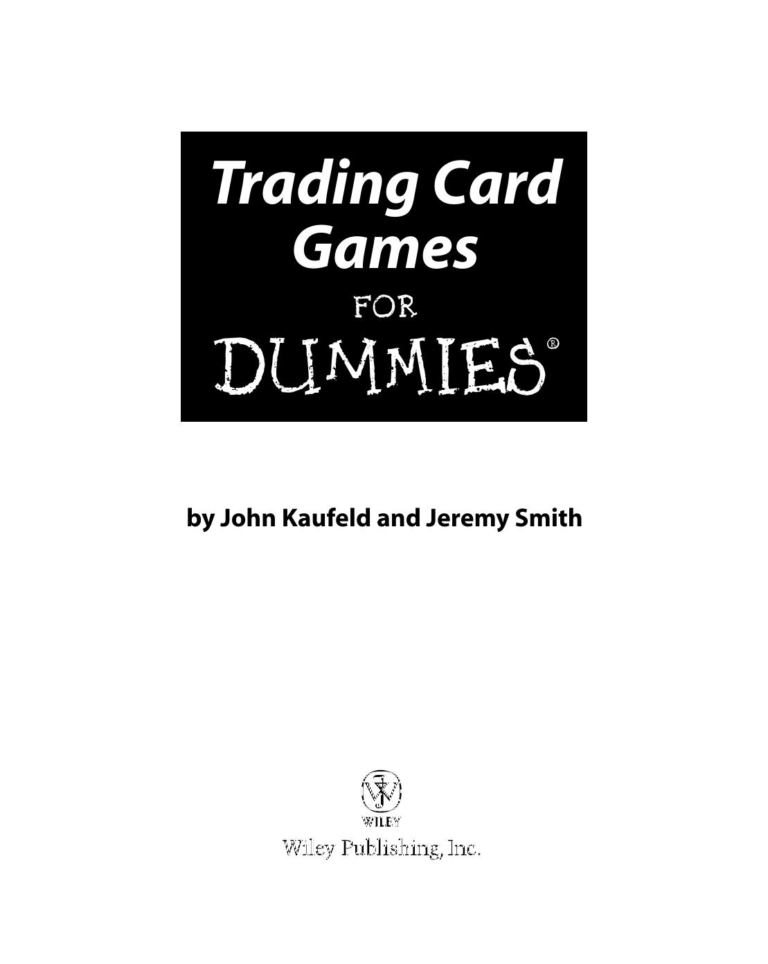 Trading Card Games For Dummies
