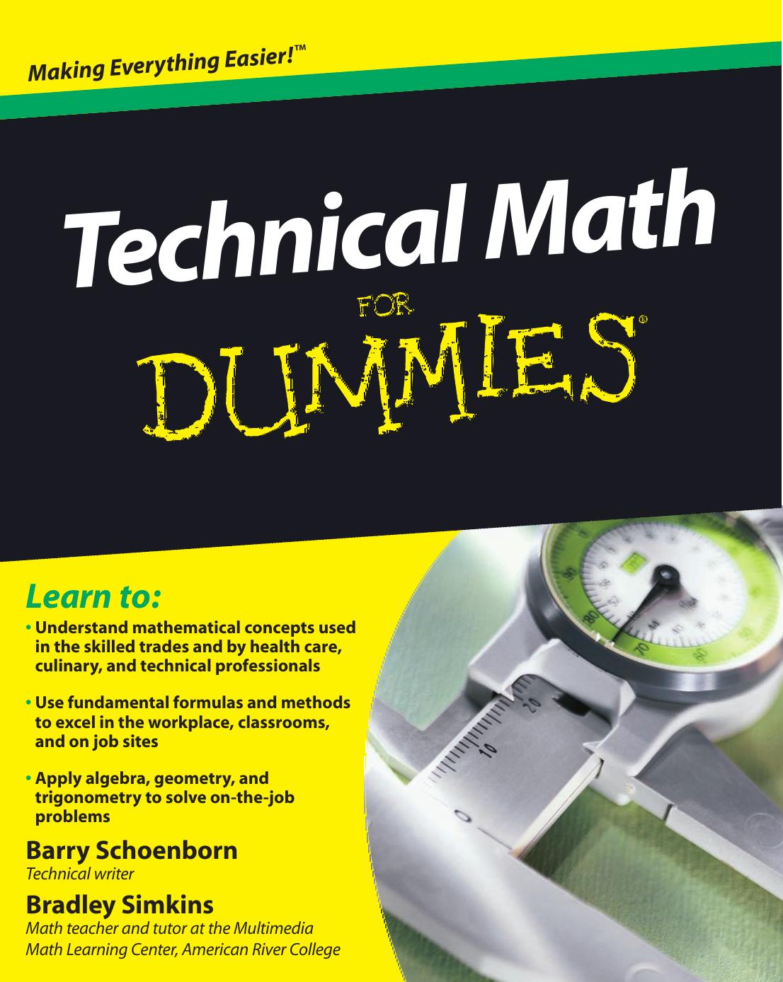 Technical Math For Dummies