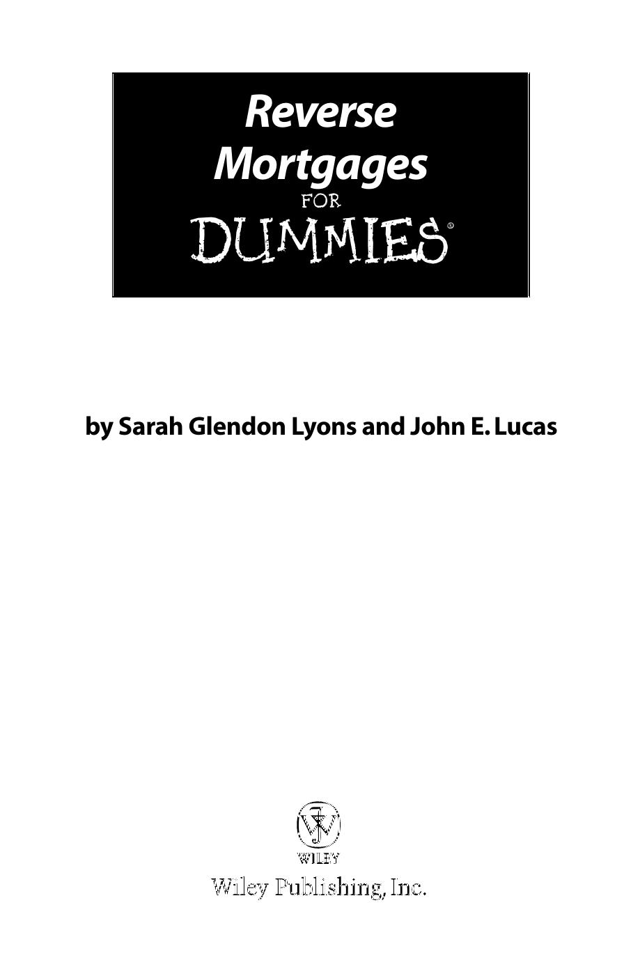 Reverse Mortgage for Dummies